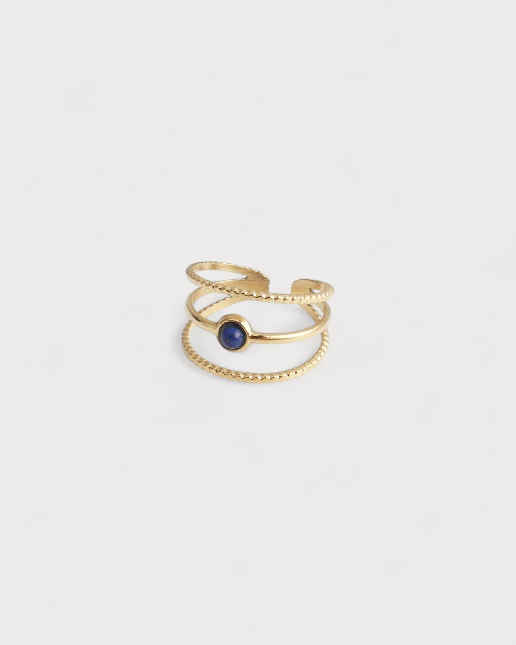 Aarya - Bague - Pierre naturelle - Acier inoxydable - Ajustable - Image 5