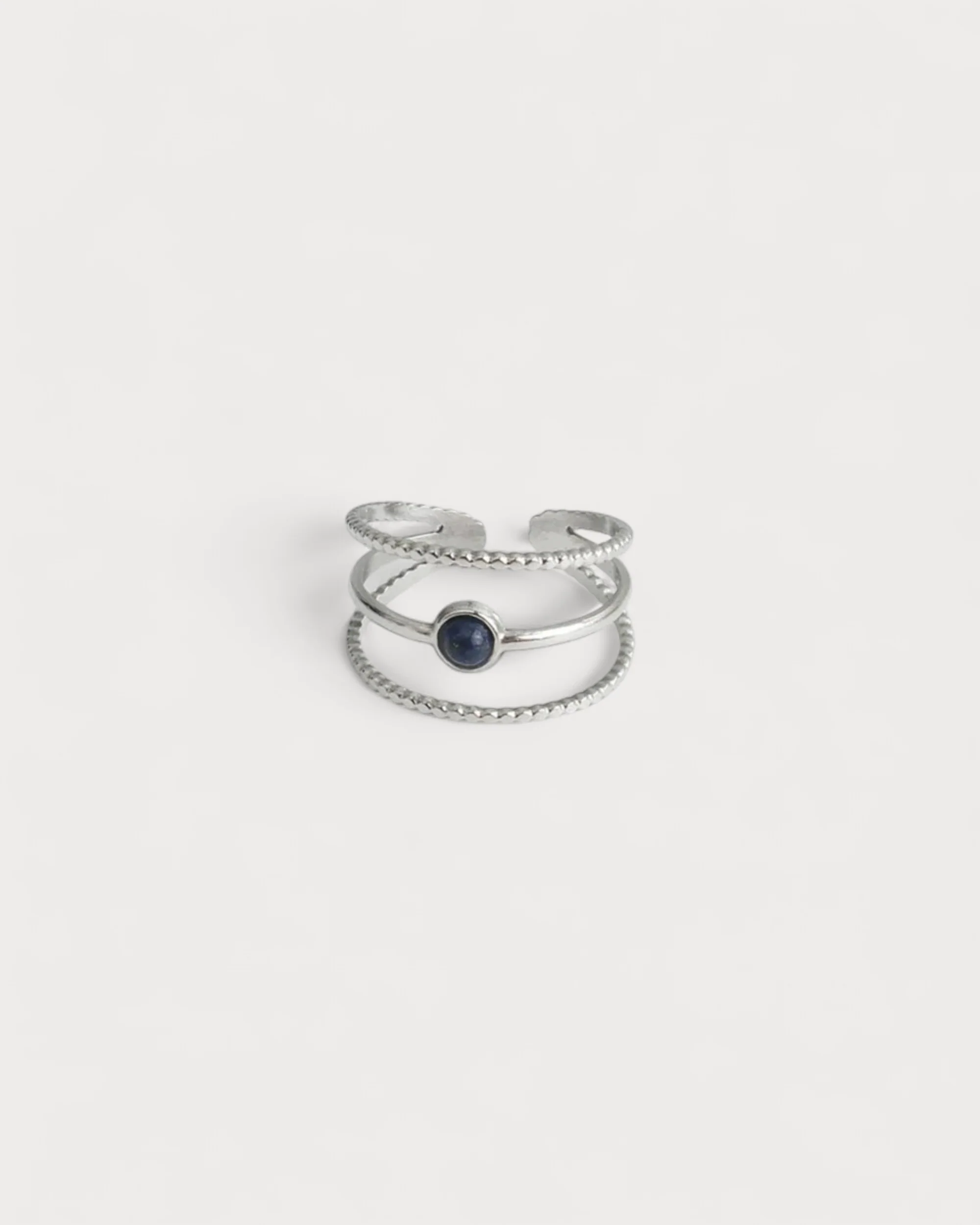 Aarya - Bague - Pierre naturelle - Acier inoxydable - Ajustable - Image 9