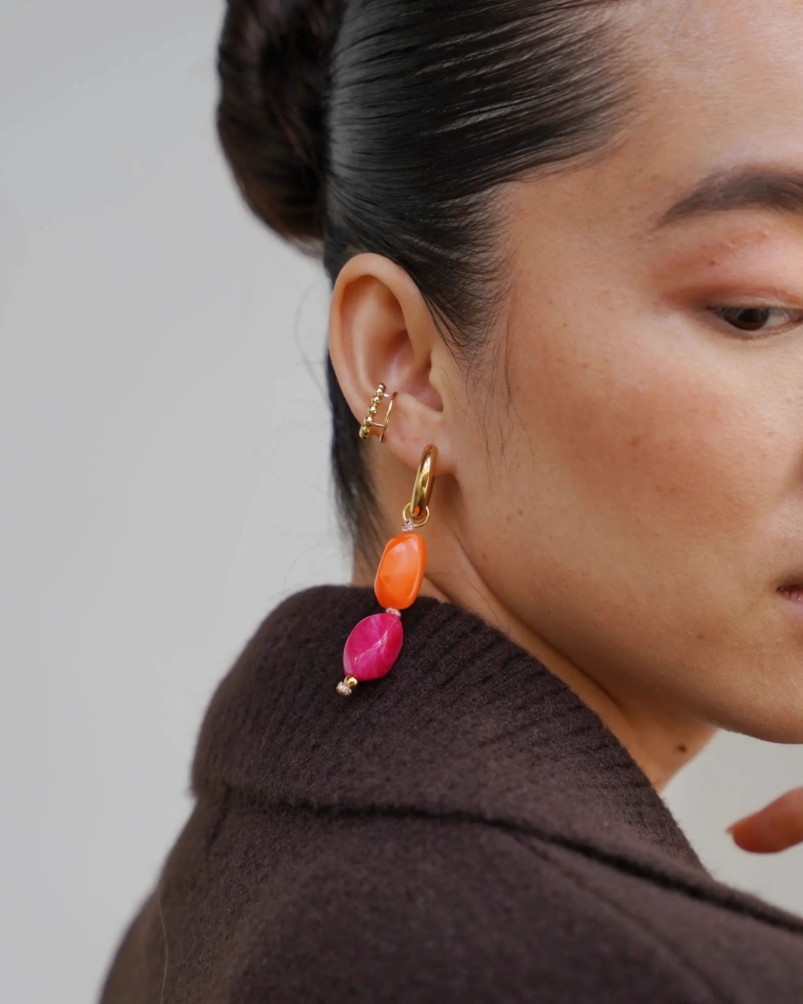 Ainoa - Boucles d'oreilles - Acier inoxydable - Image 2