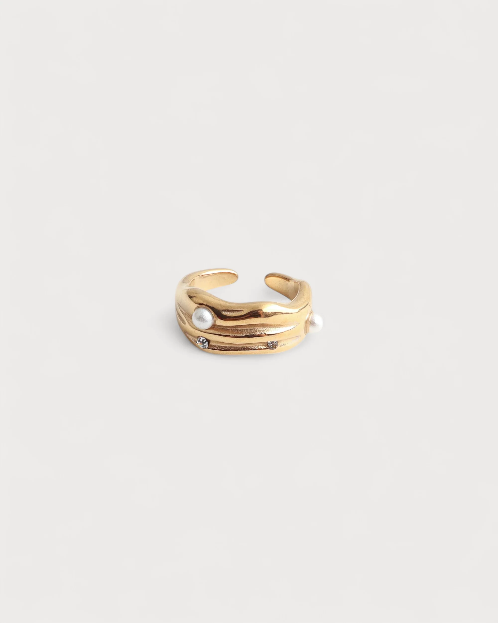 Angelique - Bague - Acier inoxydable - Ajustable