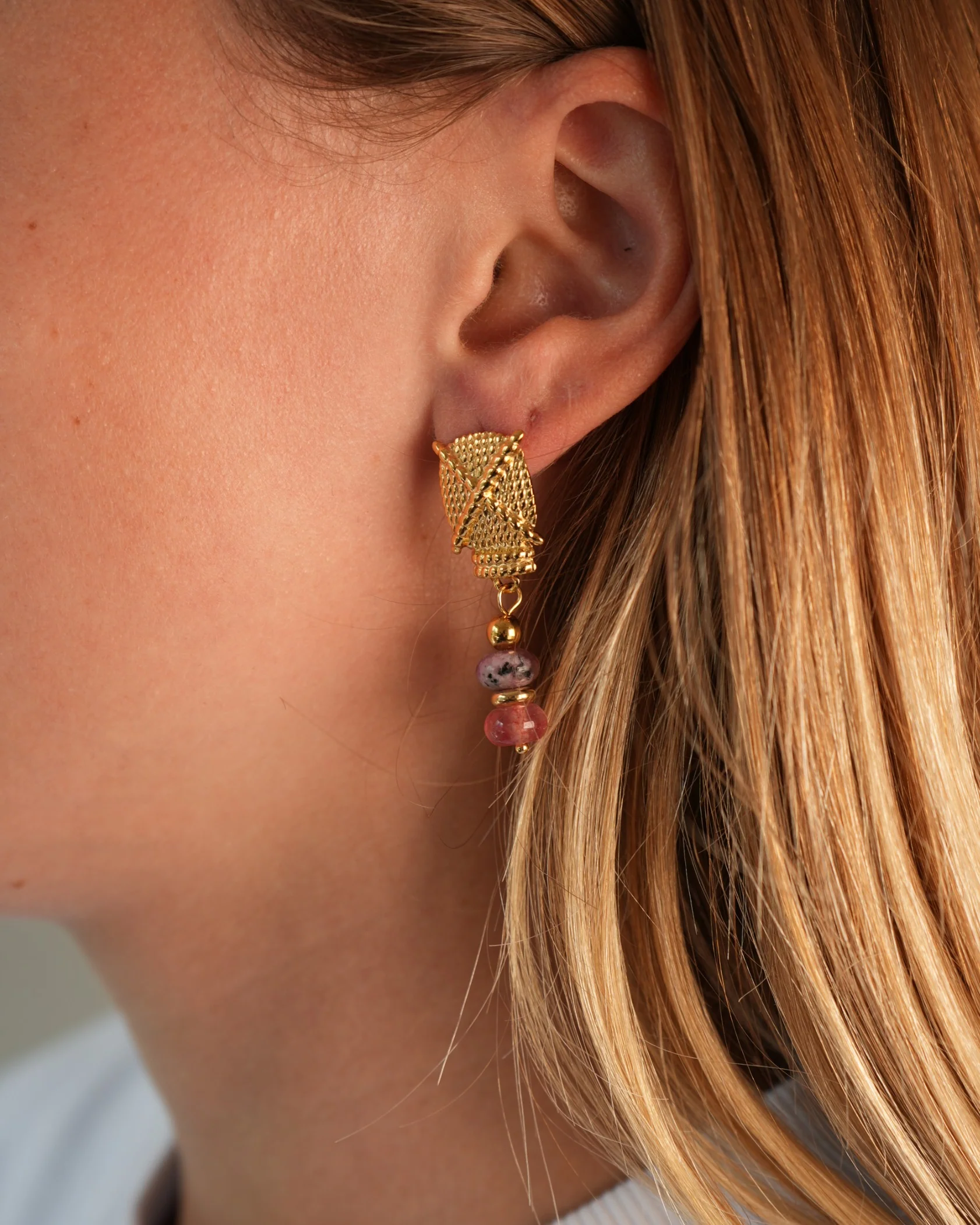 Annete - Boucles d'oreilles - Notbranded - Acier inoxydable - Image 2