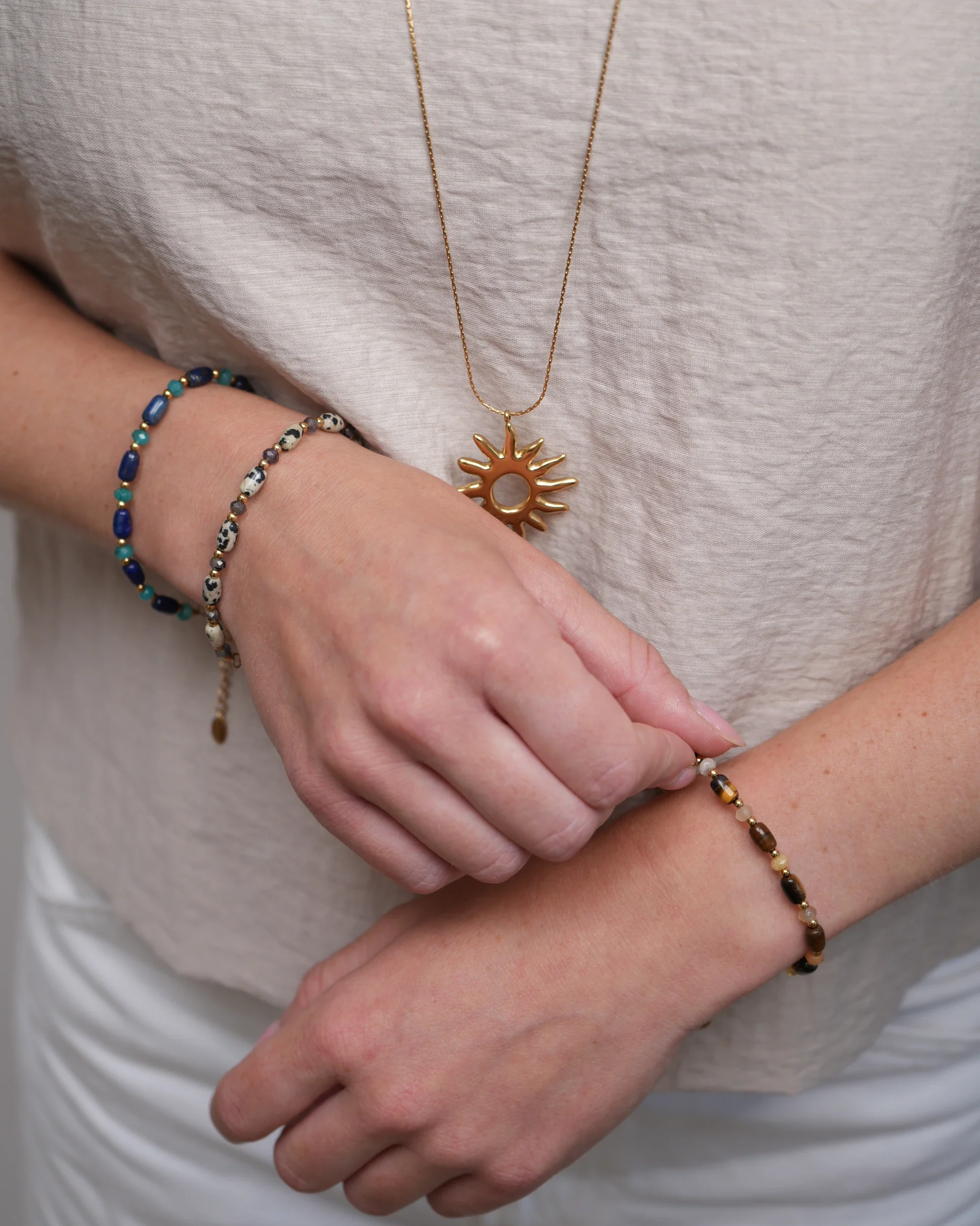 Avielle - Bracelet - Pierre naturelle - Acier inoxydable - Image 2
