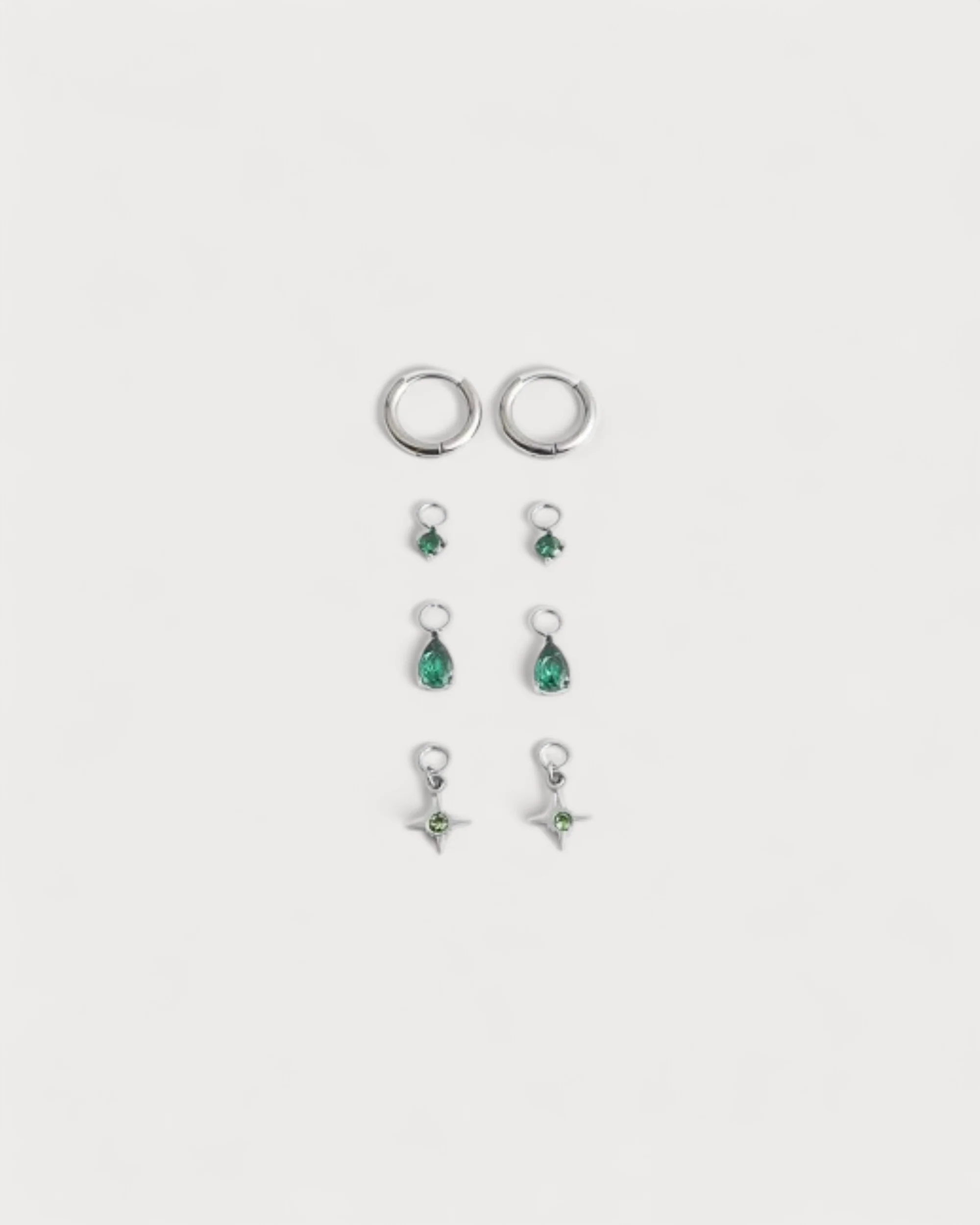 Birthstonebox - Boucles d’oreilles – Set – Acier inoxydable - Image 24