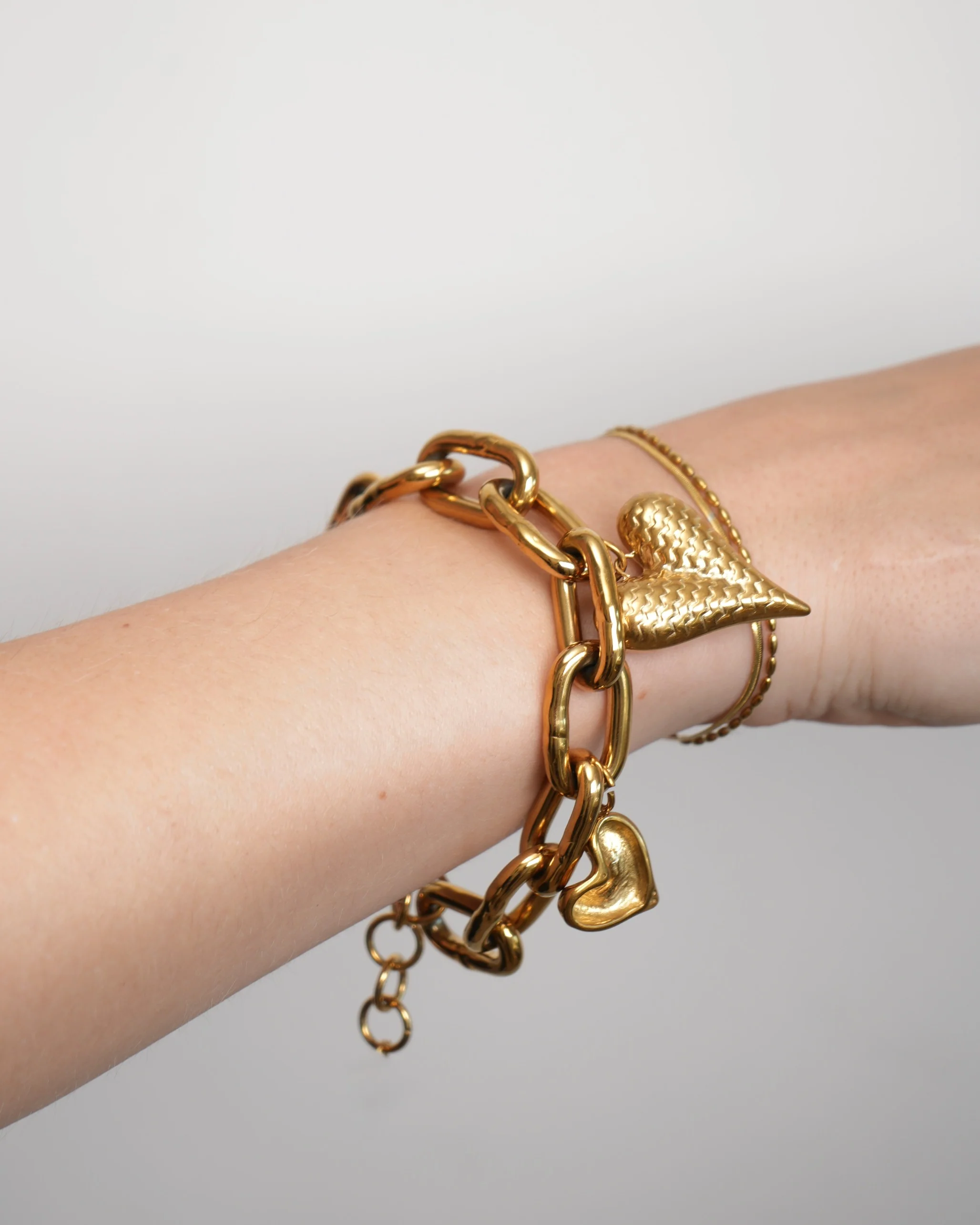 Bracelet Bold heart - Acier inoxydable - Image 2