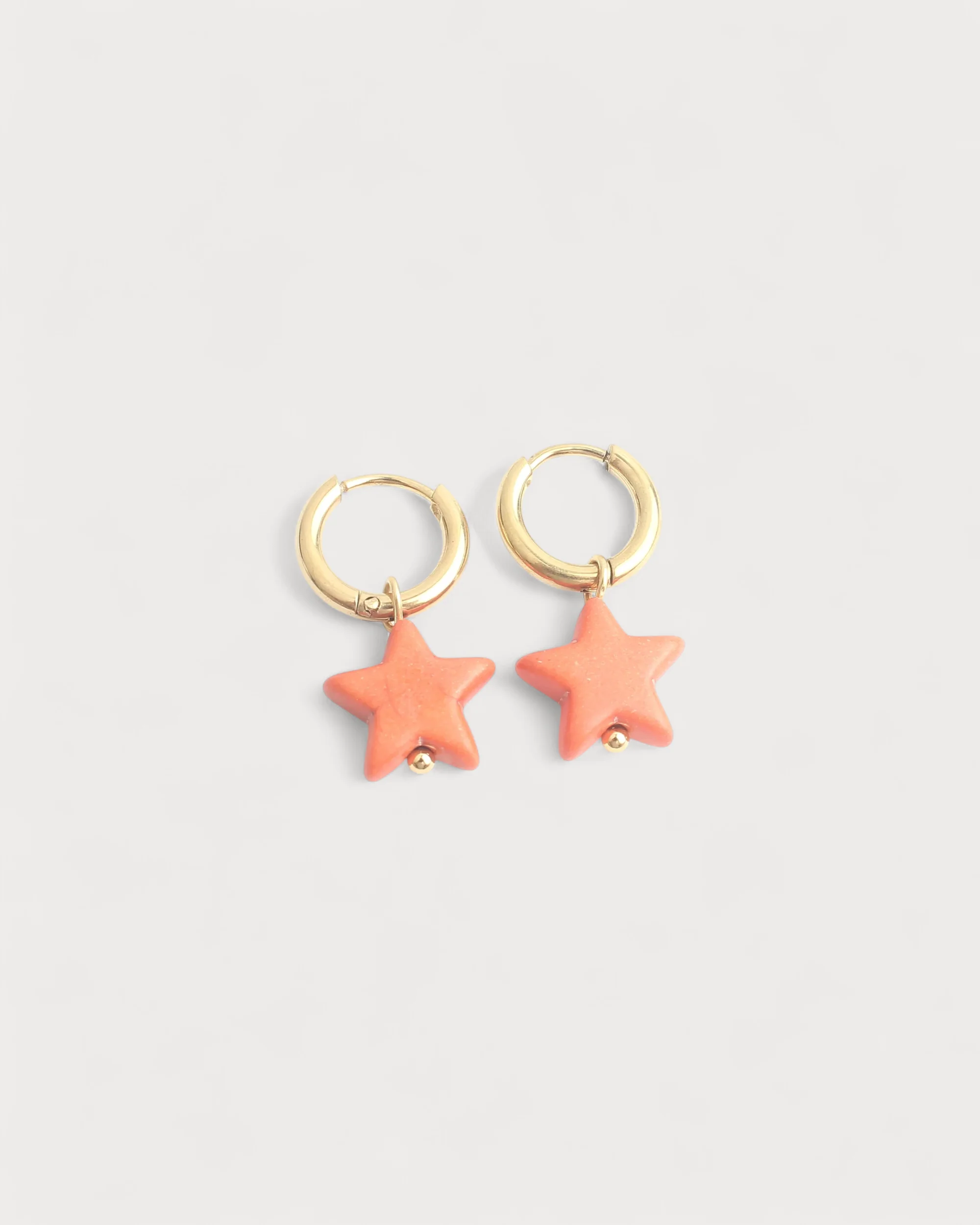 Bright Star - Boucles d'oreilles - Pierre naturelle - Acier inoxydable - Image 4