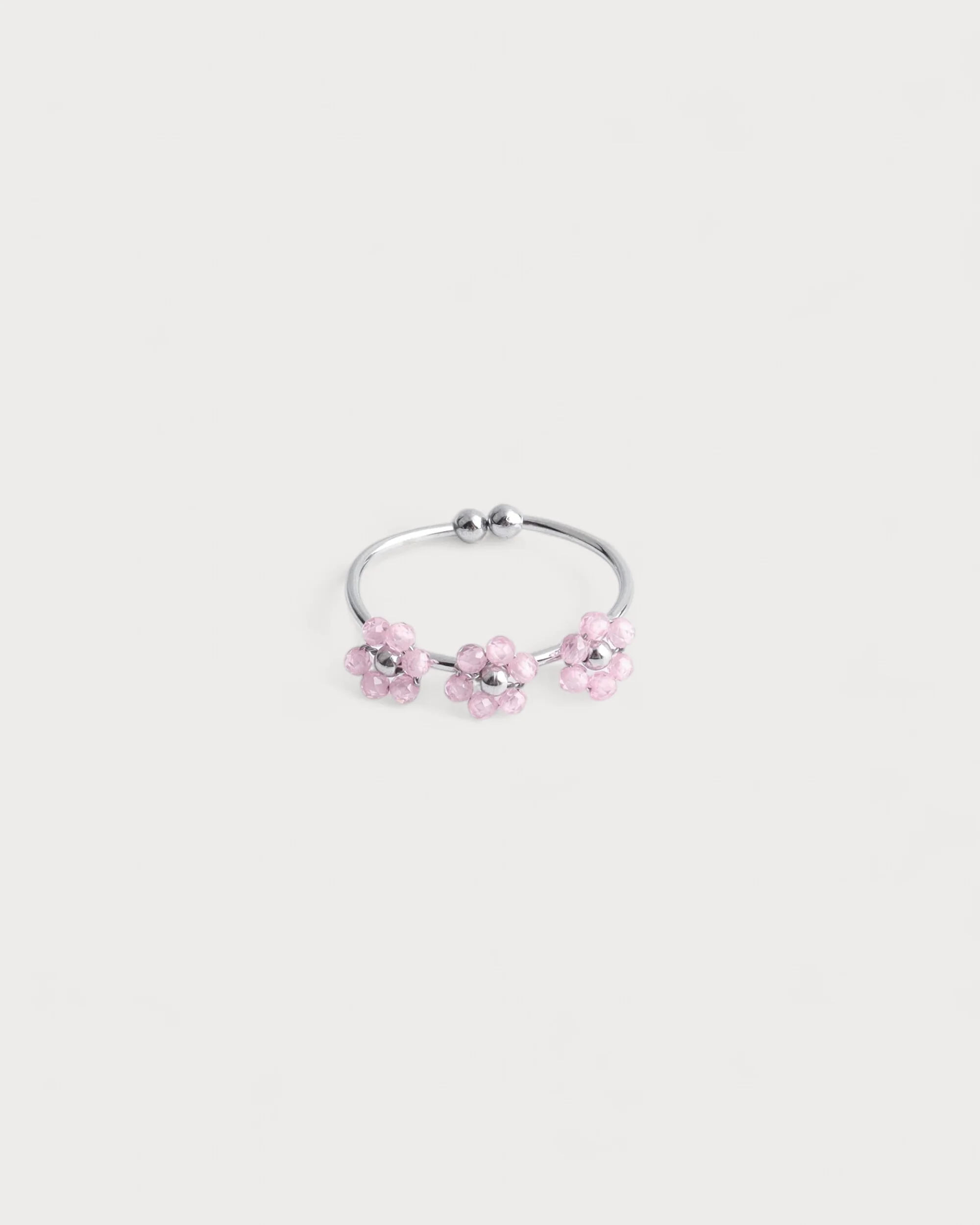 Camelia- Bague - Acier inoxydable - Ajustable - Image 11