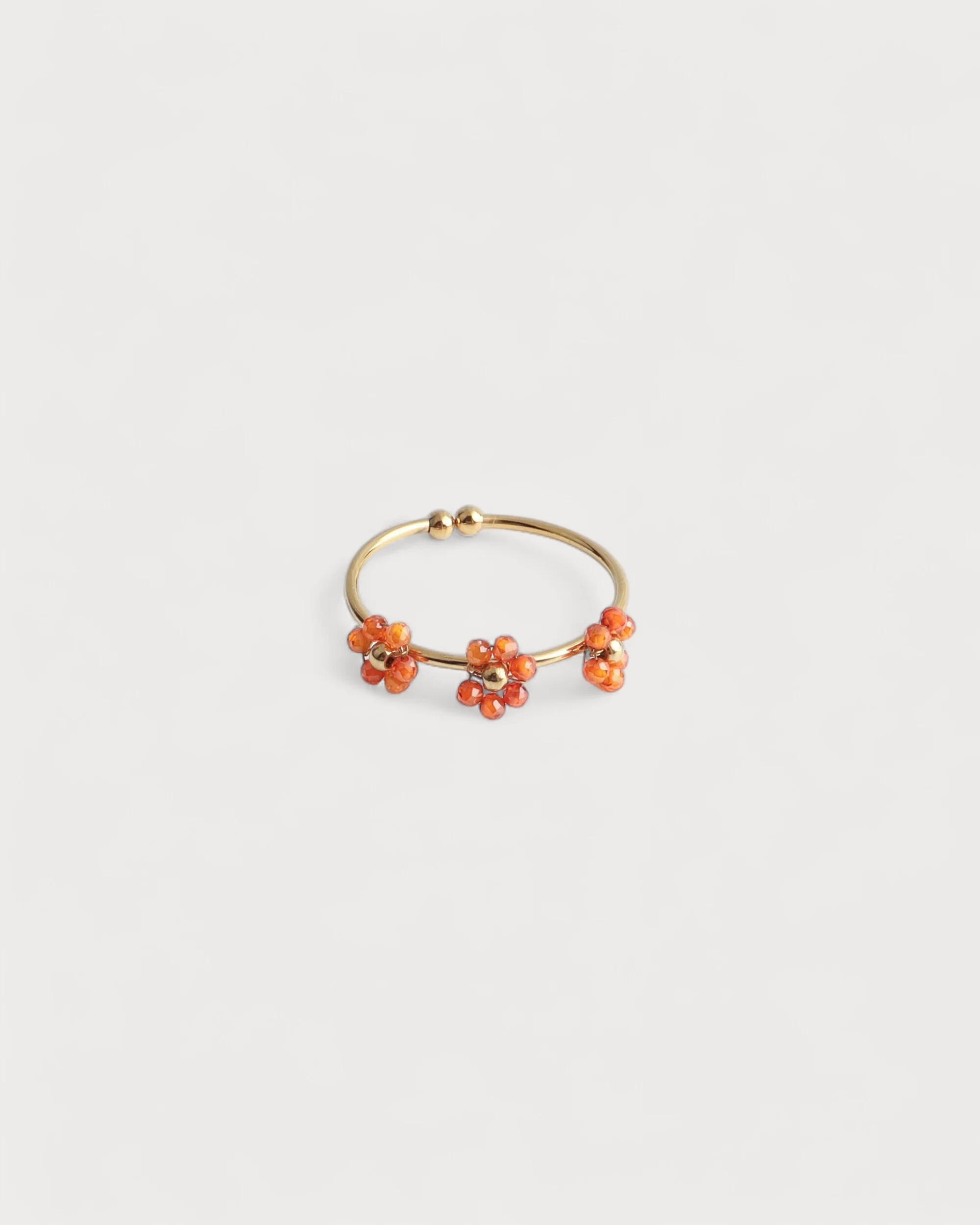Camelia- Bague - Acier inoxydable - Ajustable - Image 3