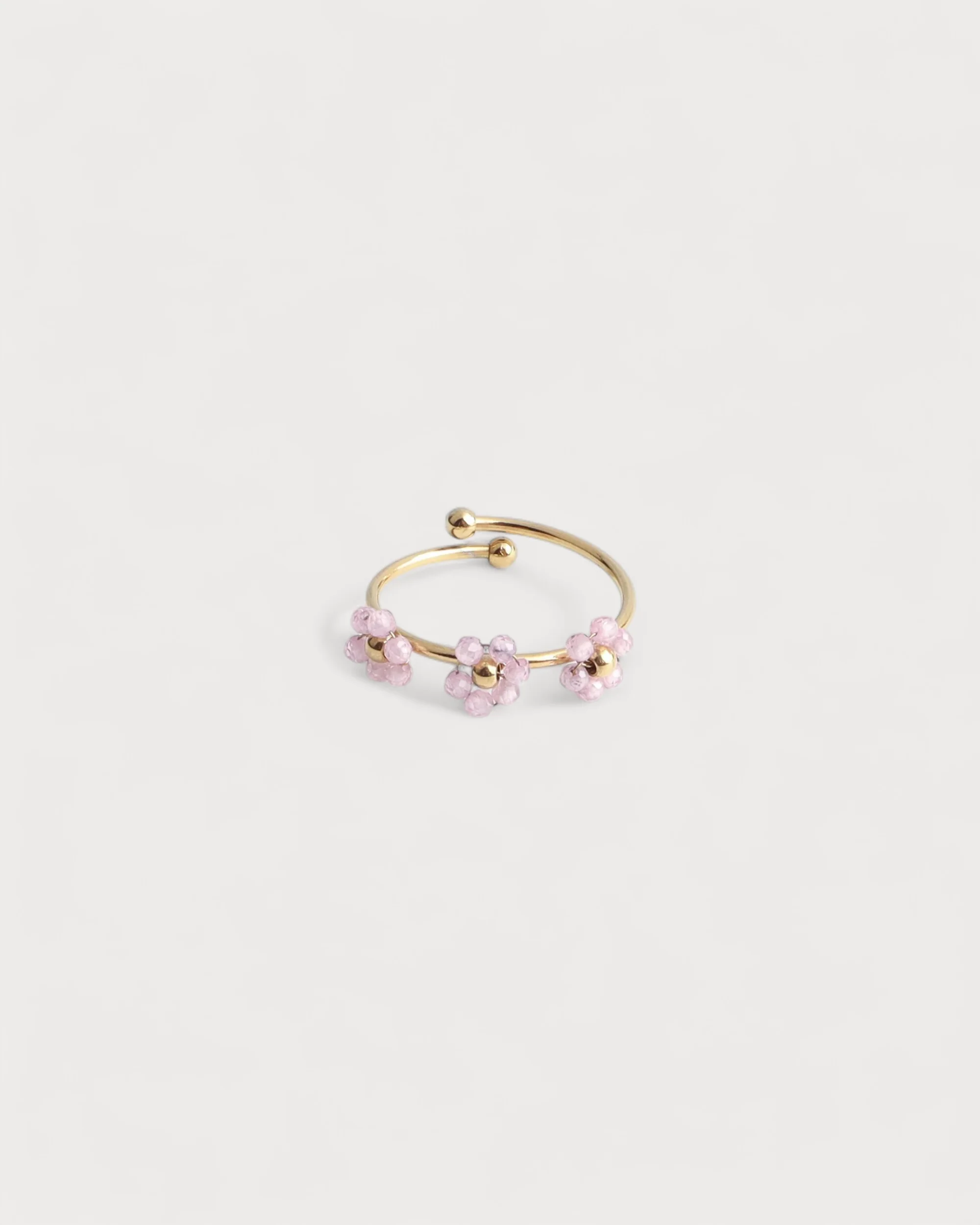 Camelia- Bague - Acier inoxydable - Ajustable - Image 5