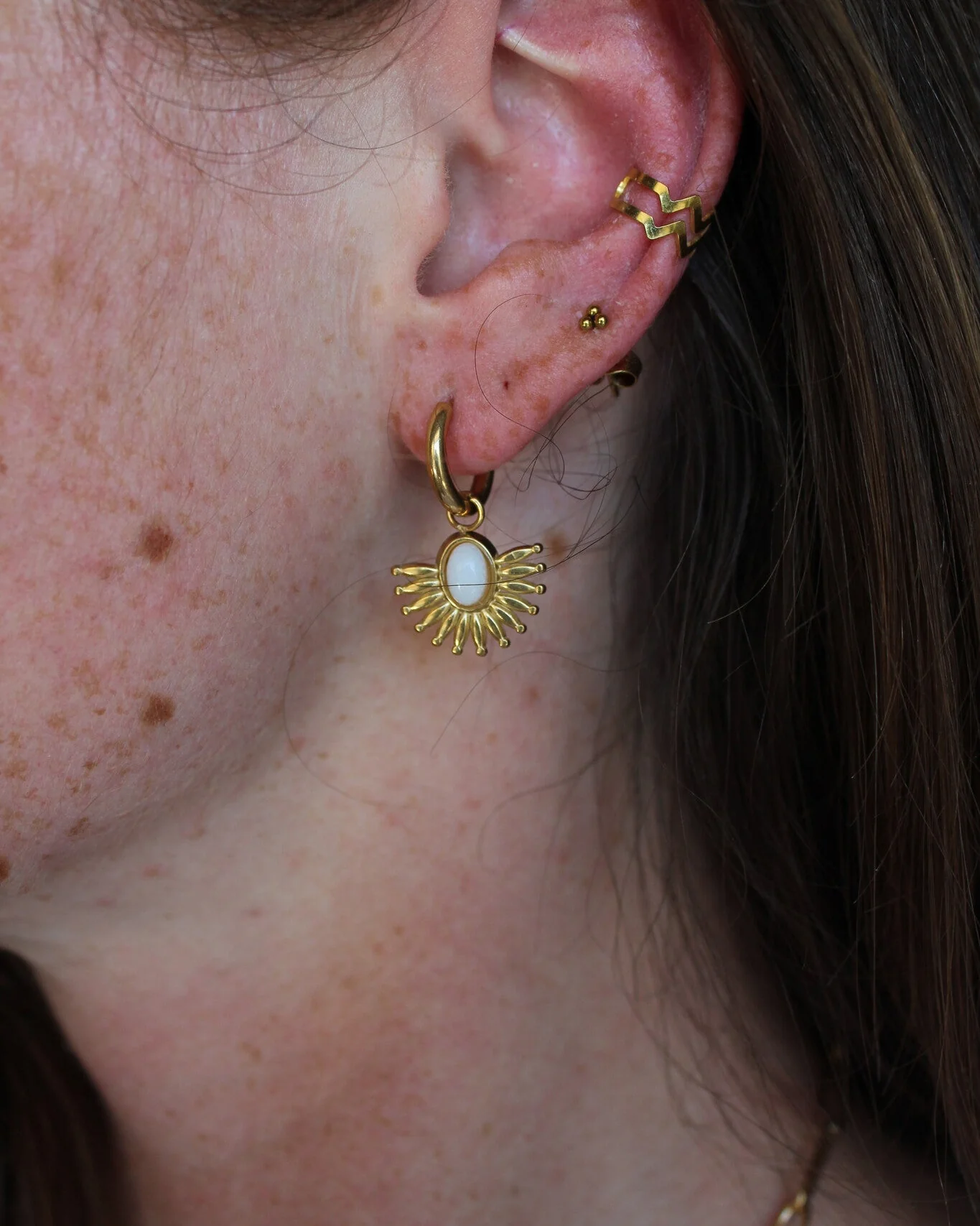 Cecilla - Boucles d'oreilles - Acier inoxydable - Image 2
