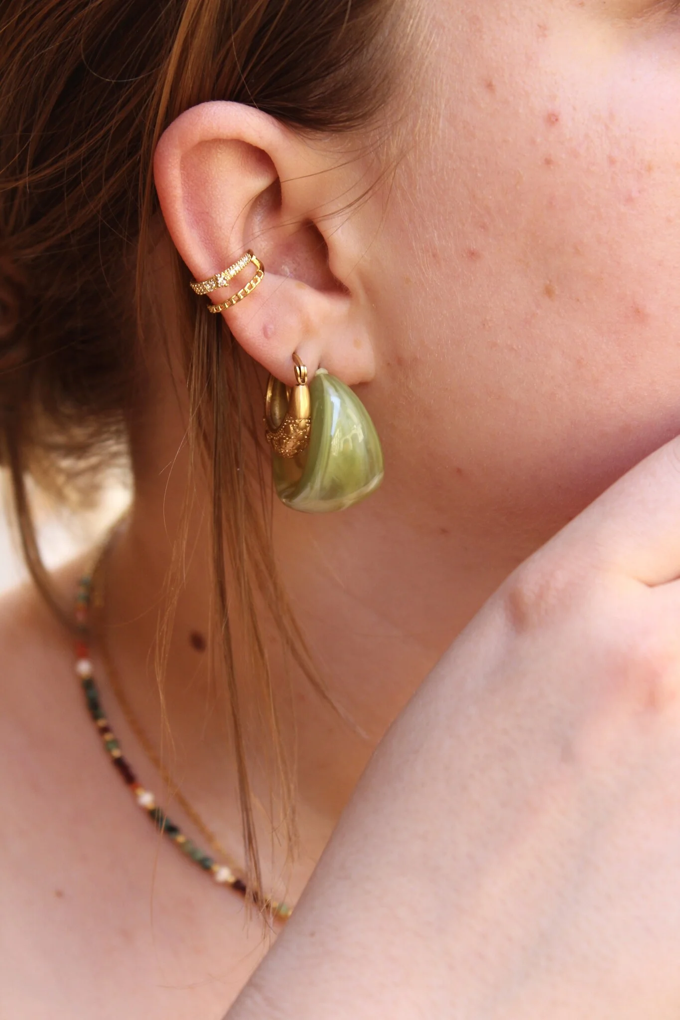 Chunky Hoops - Boucles d'oreilles - Acier inoxydable - Image 2