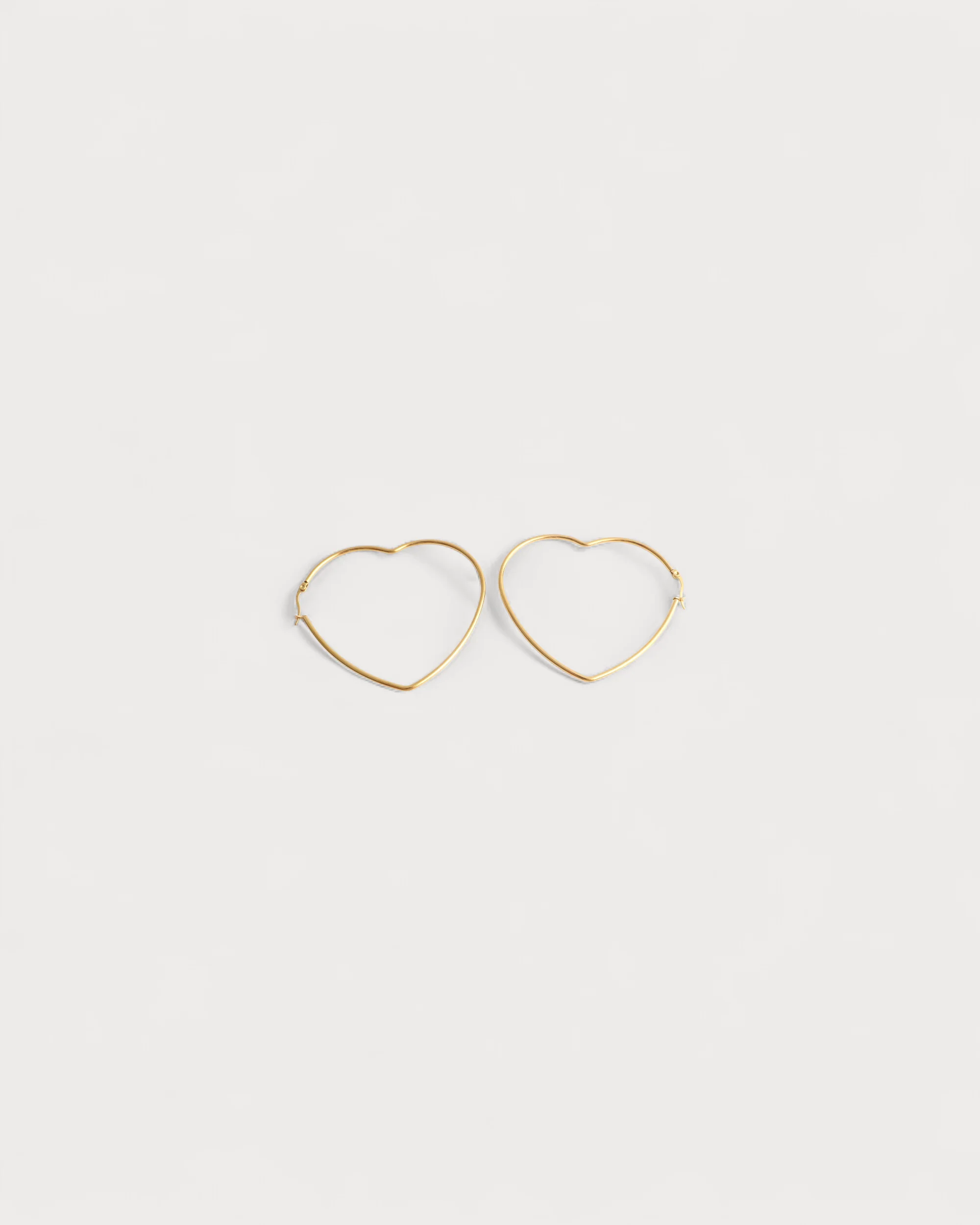 Créoles Cœur - Boucles d'oreilles - Acier inoxydable - Image 9