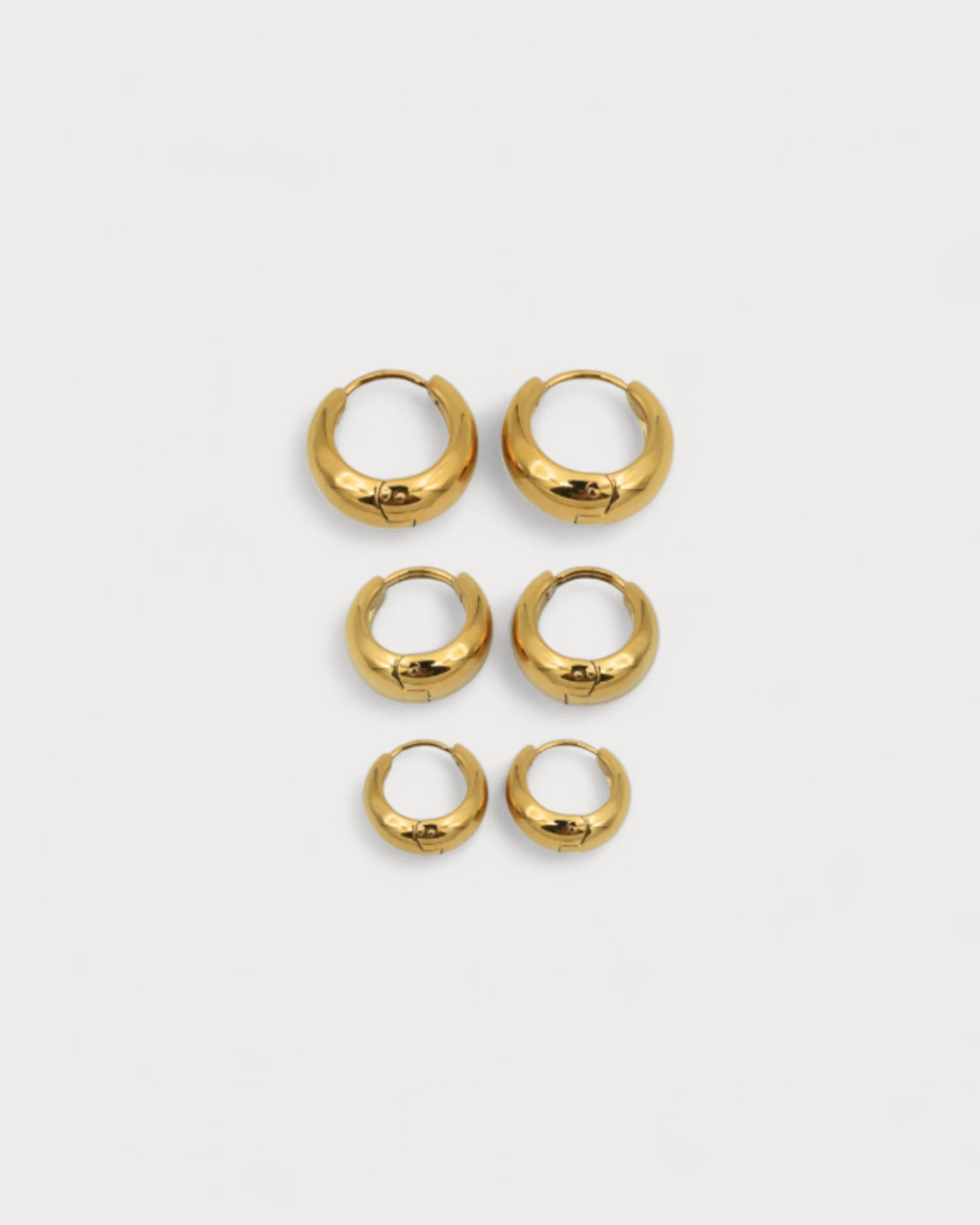 Crush Hoops - Boucles d'oreilles - Acier inoxydable