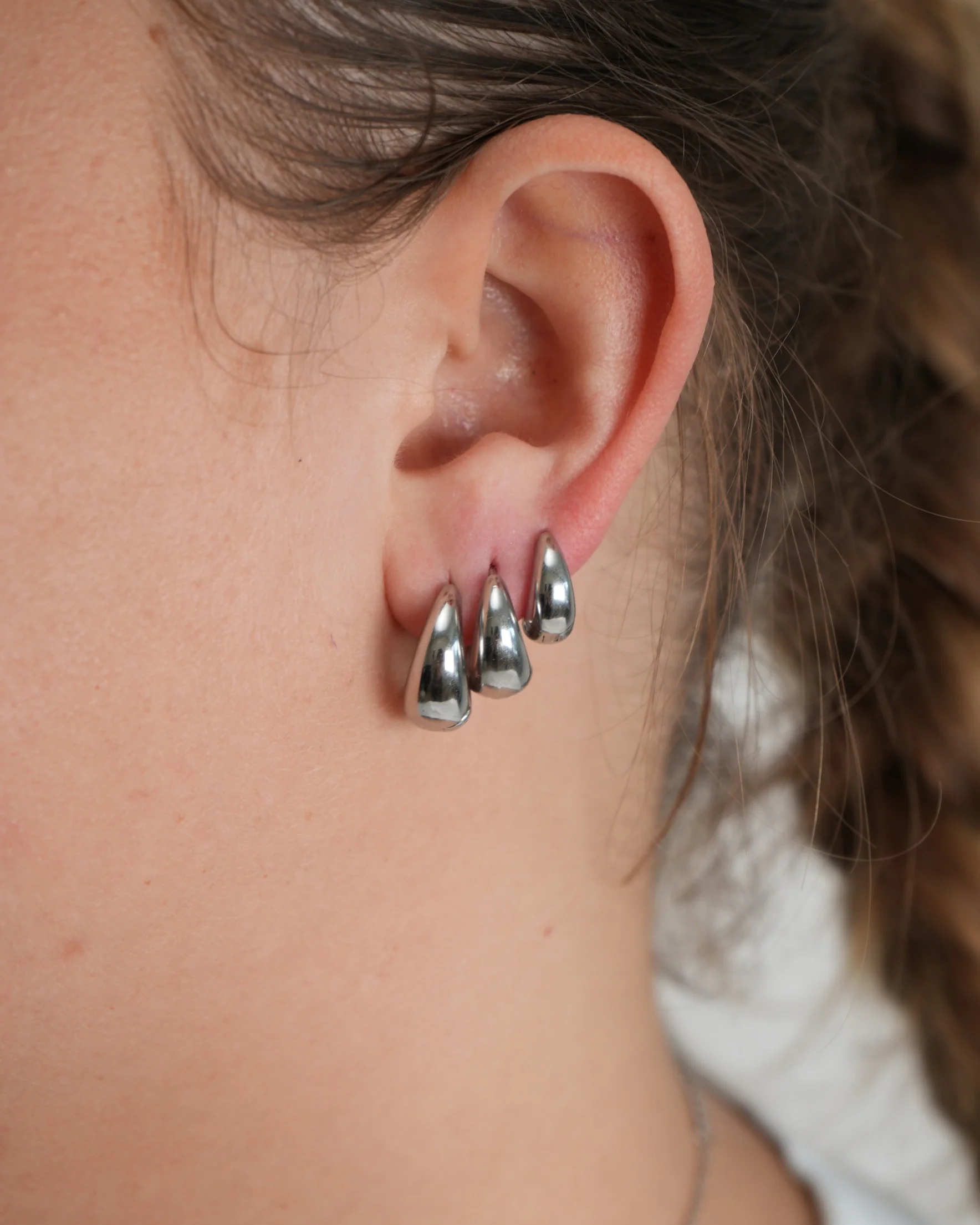 Crush Hoops - Boucles d'oreilles - Acier inoxydable - Image 13