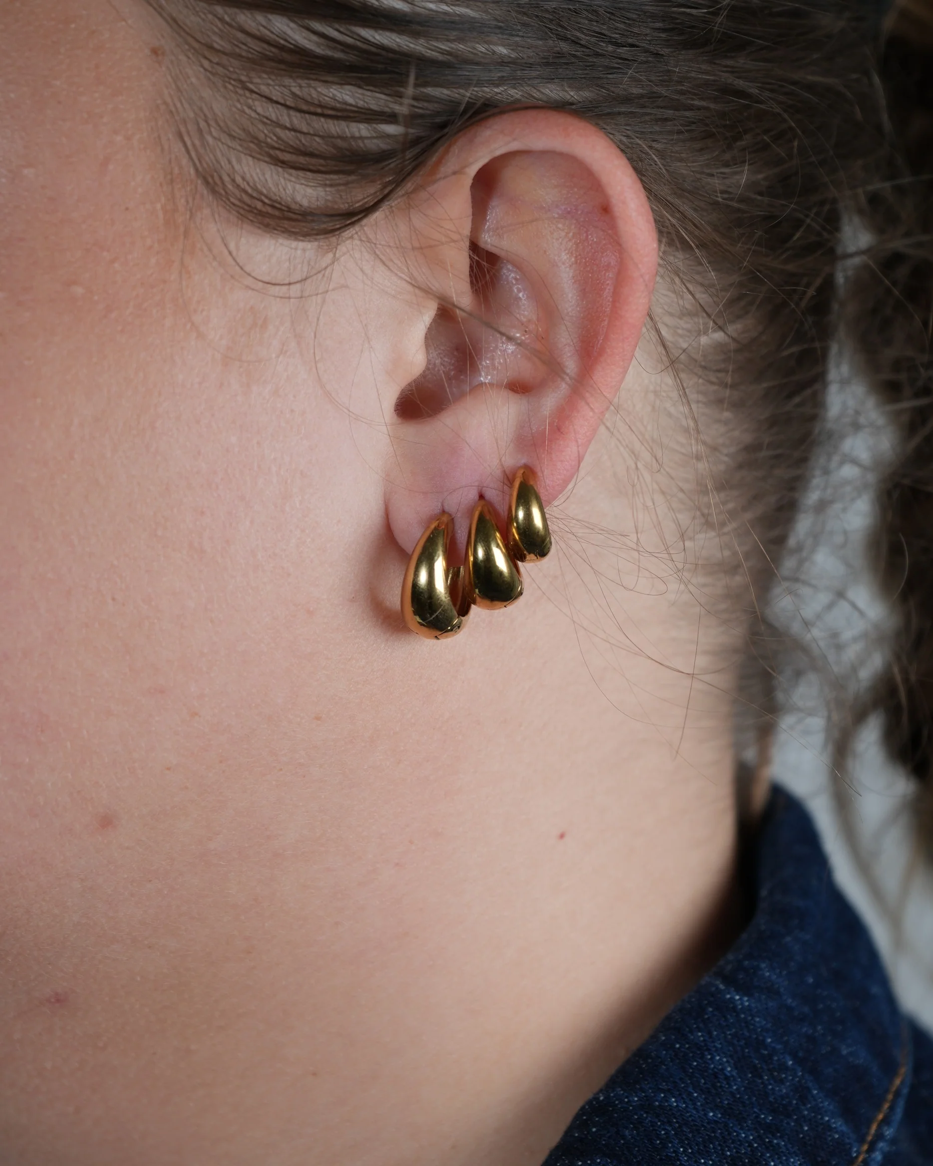 Crush Hoops - Boucles d'oreilles - Acier inoxydable - Image 14