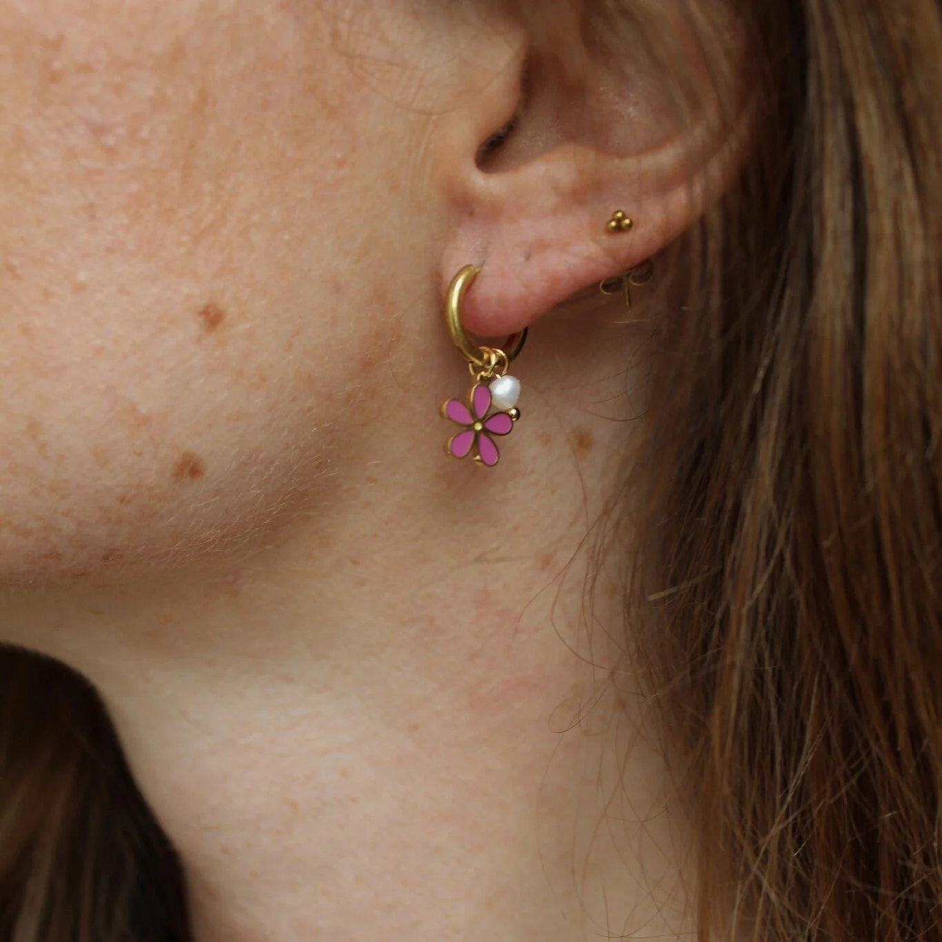 Daisy - Boucles d'oreilles - Acier inoxydable - Image 2