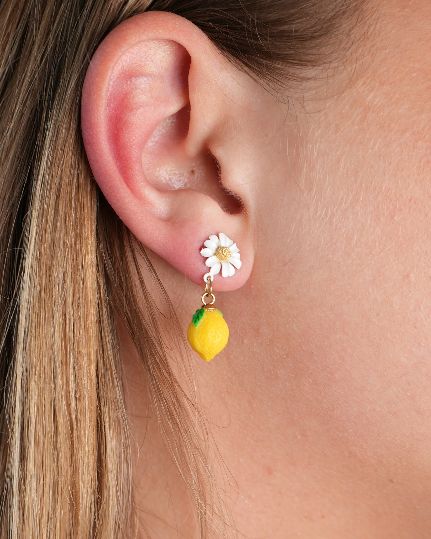Daisy Lemon - Boucles d'oreilles - Acier inoxydable - Image 2