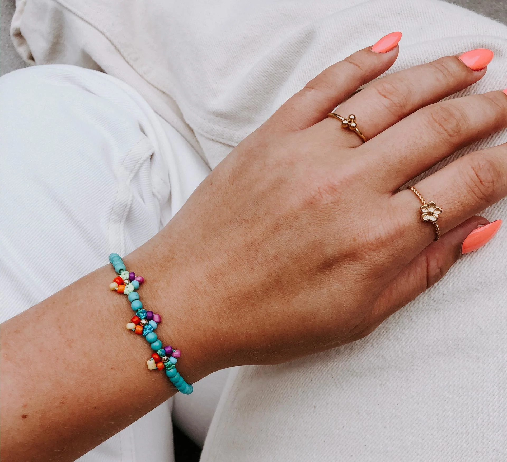 Daisy Twist - Bague - Acier inoxydable - Ajustable - Image 4