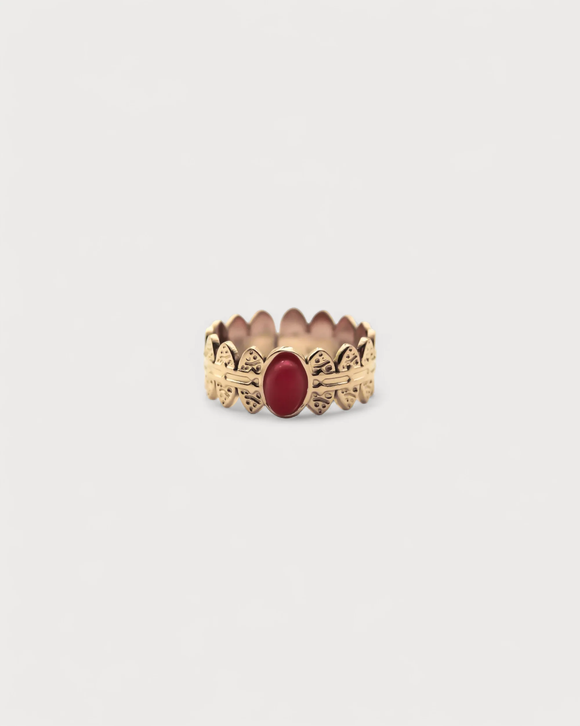 Didi - Bague - Pierre naturelle - Acier inoxydable - Ajustable - Image 5