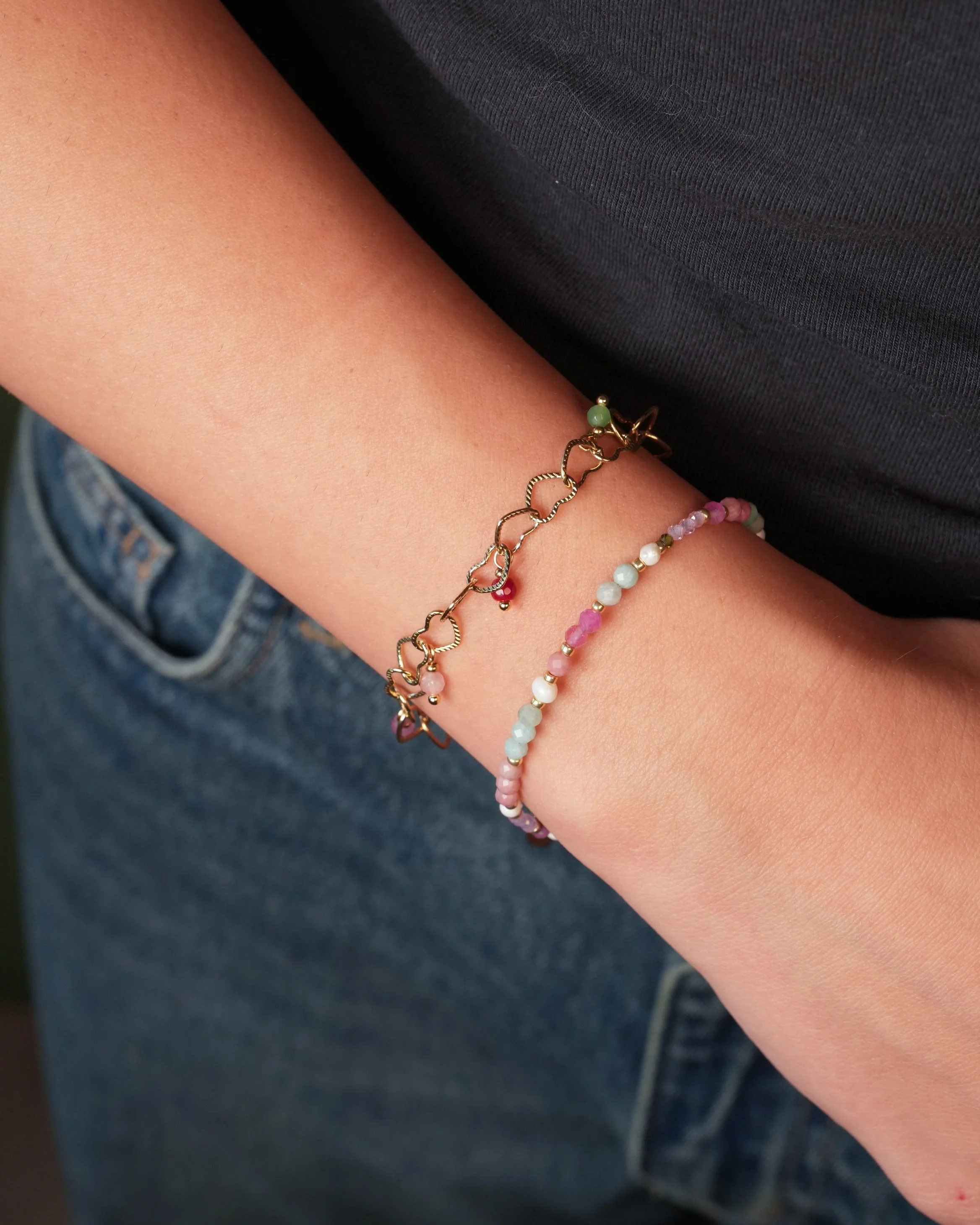 Diona - Bracelet - Pierre naturelle - Acier inoxydable - Image 2