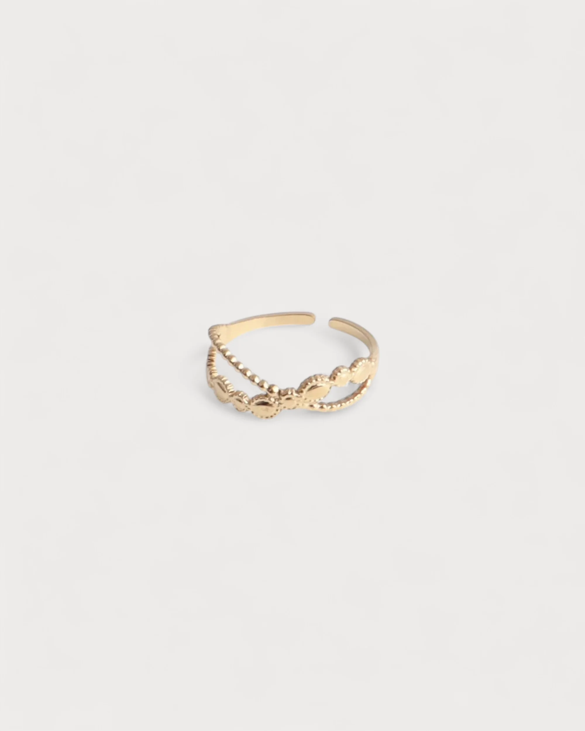 Donna - Bague - Acier inoxydable - Ajustable