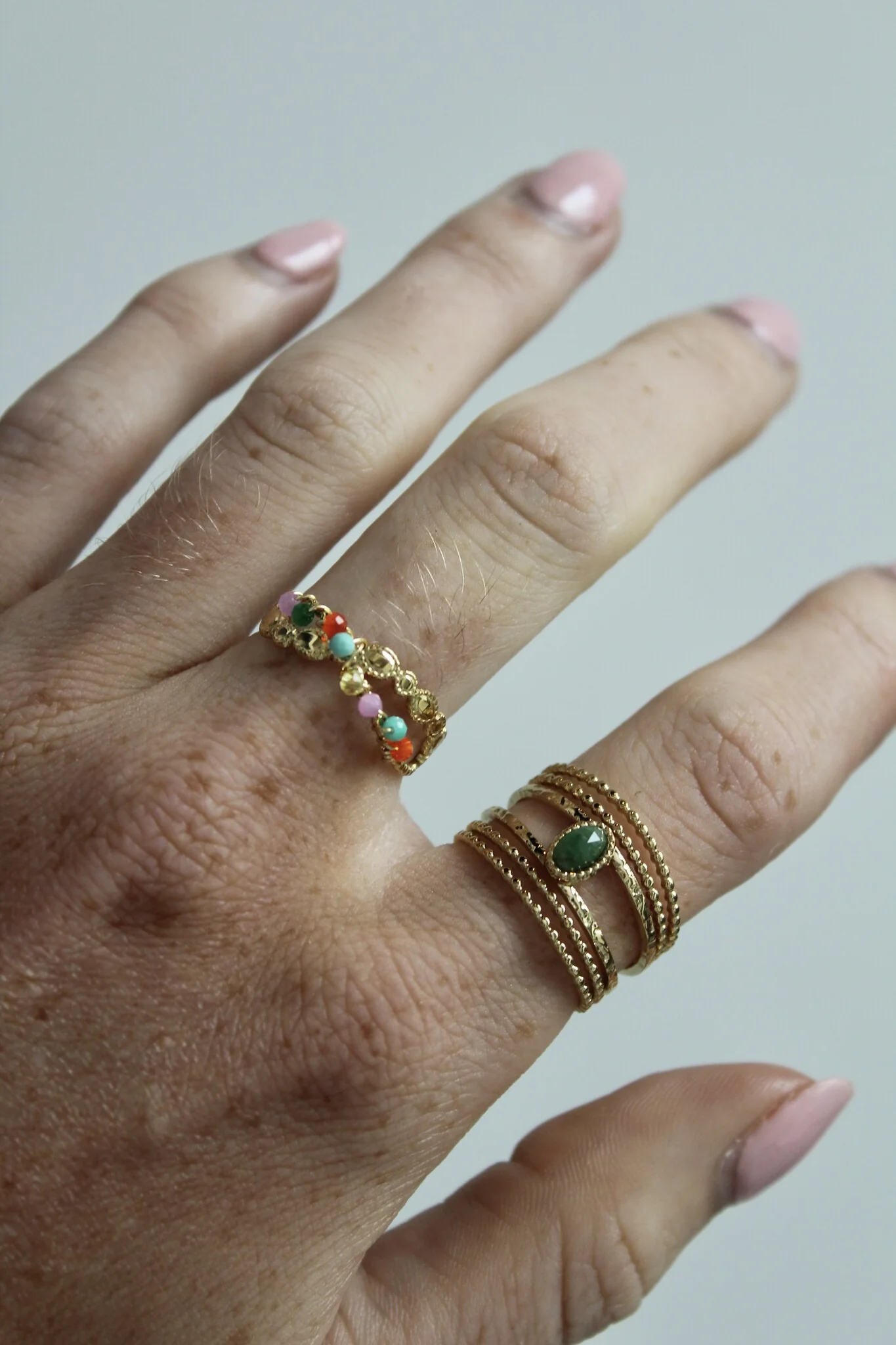 Donna - Bague - Acier inoxydable - Ajustable - Image 4