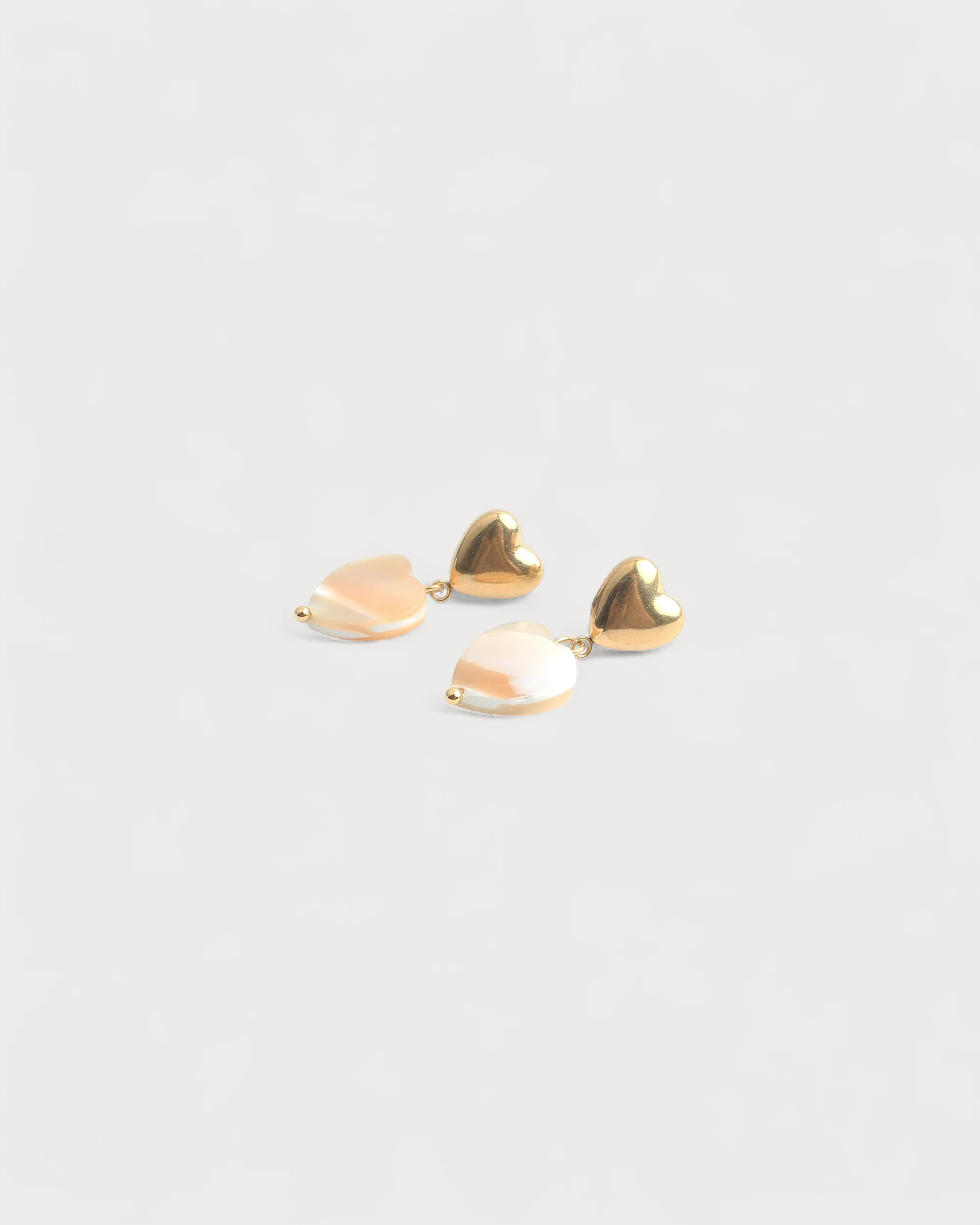 Double Love - Boucles d'oreilles - Pierre naturelle - Acier inoxydable