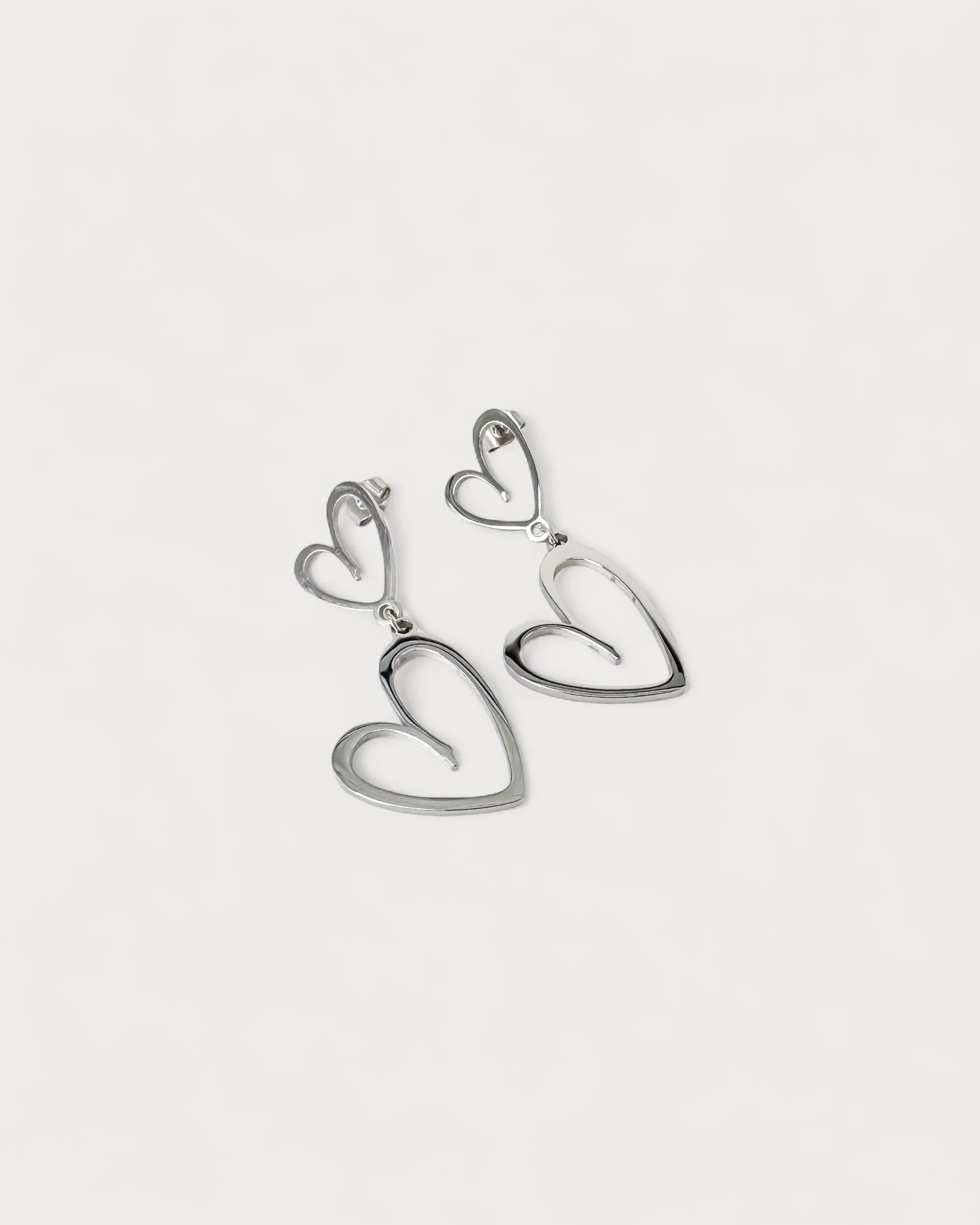 Double love - Boucles d'oreilles - Acier inoxydable - Image 3