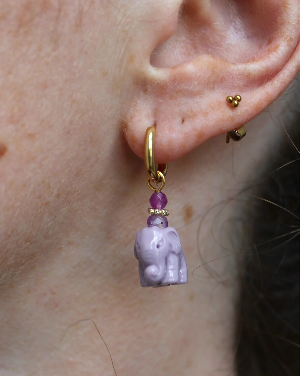 Elephant - Boucles d'oreilles - Acier inoxydable - Image 5