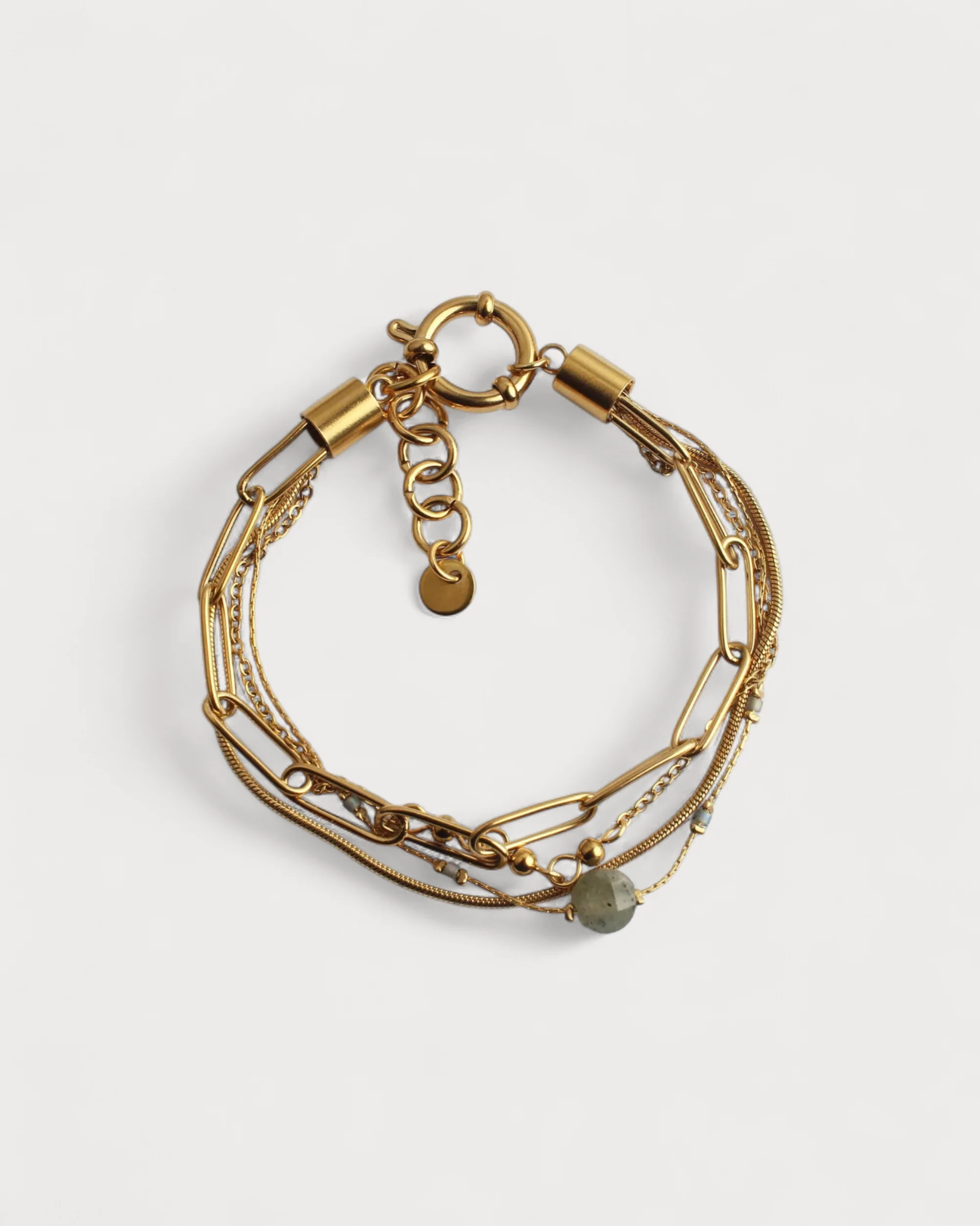 Eloise - Bracelet - Pierre naturelle - 4 couches - Acier inoxydable - Image 19