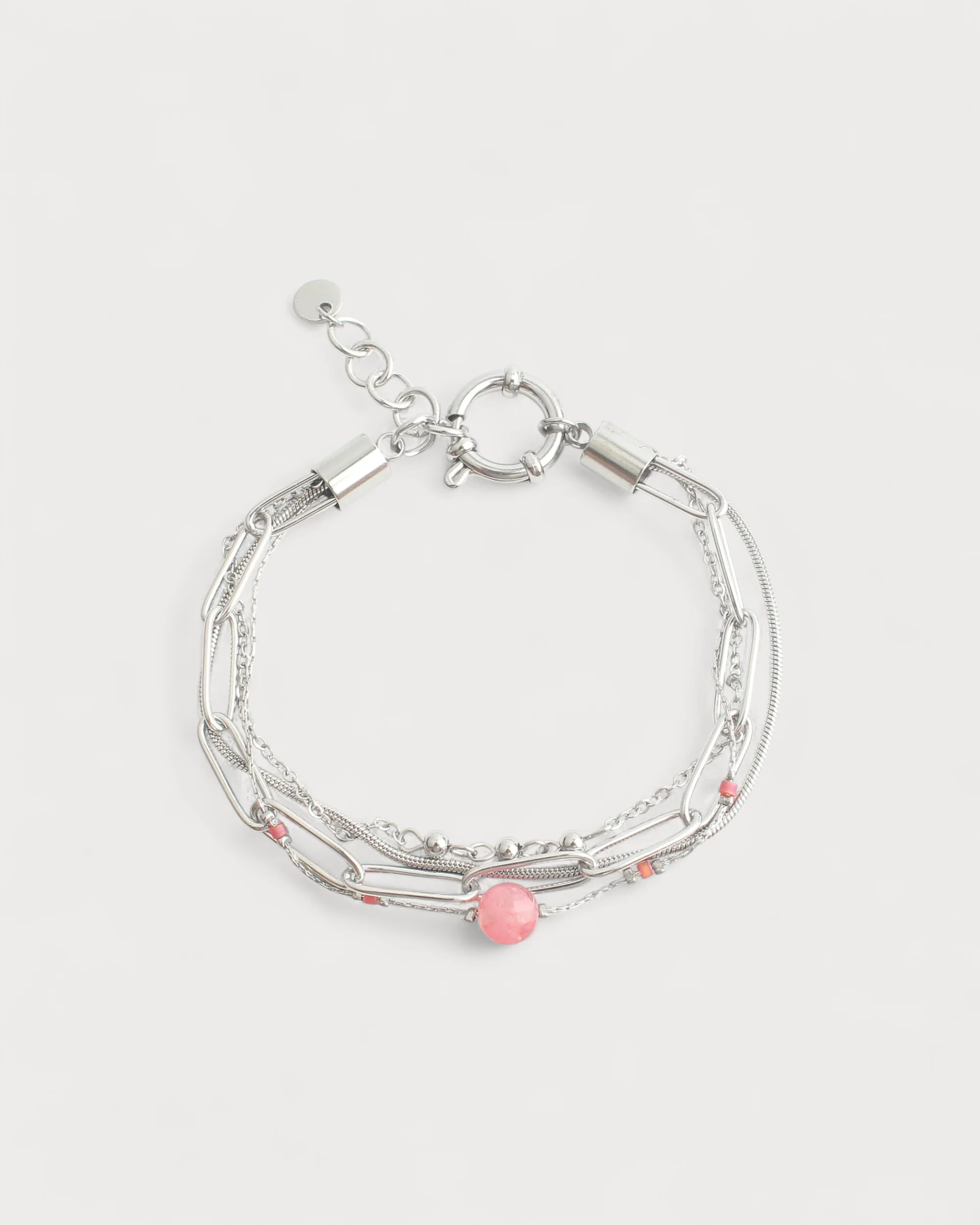 Eloise - Bracelet - Pierre naturelle - 4 couches - Acier inoxydable - Image 7