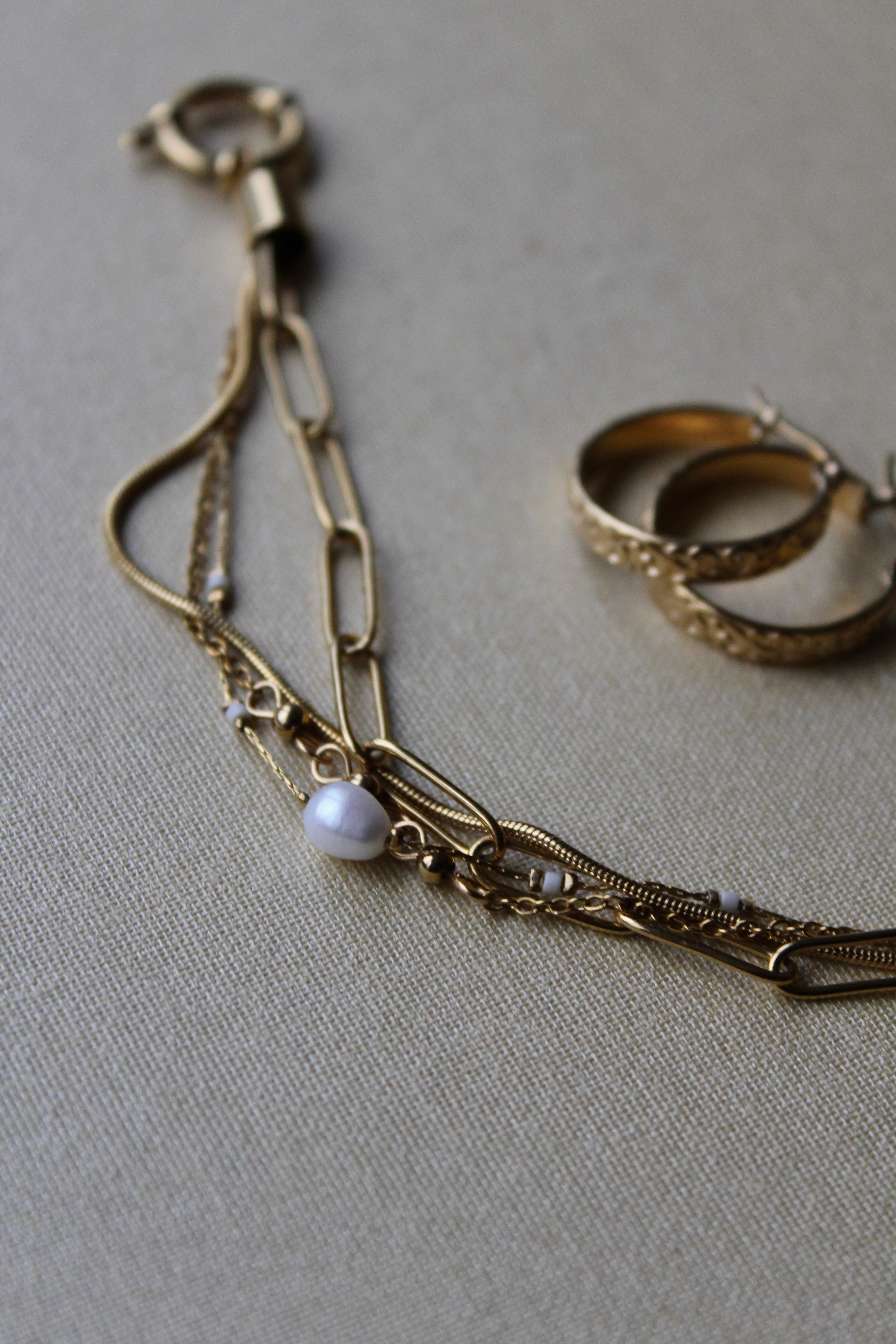 Eloise - Bracelet - Pierre naturelle - 4 couches - Acier inoxydable - Image 9