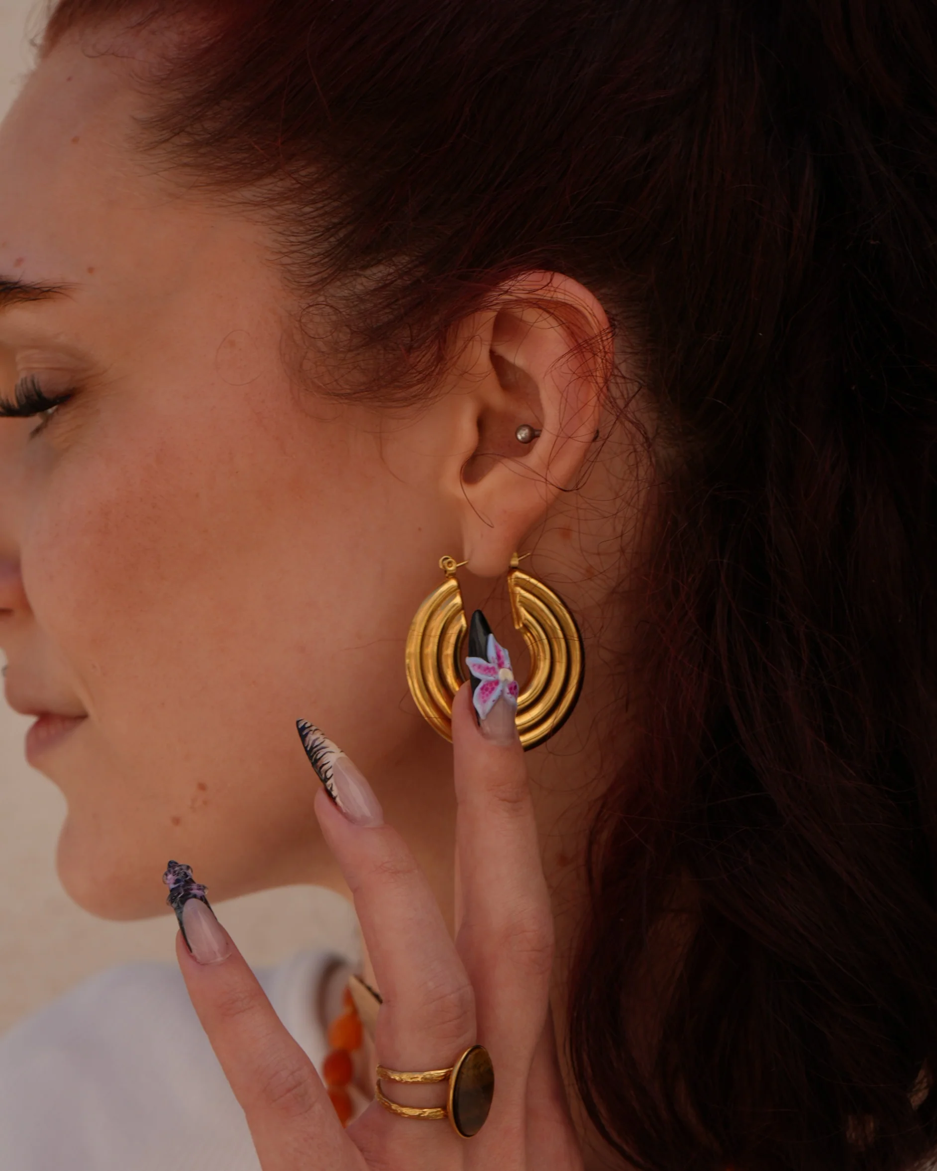 Federica - Boucles d'oreilles - Acier inoxydable - Image 2
