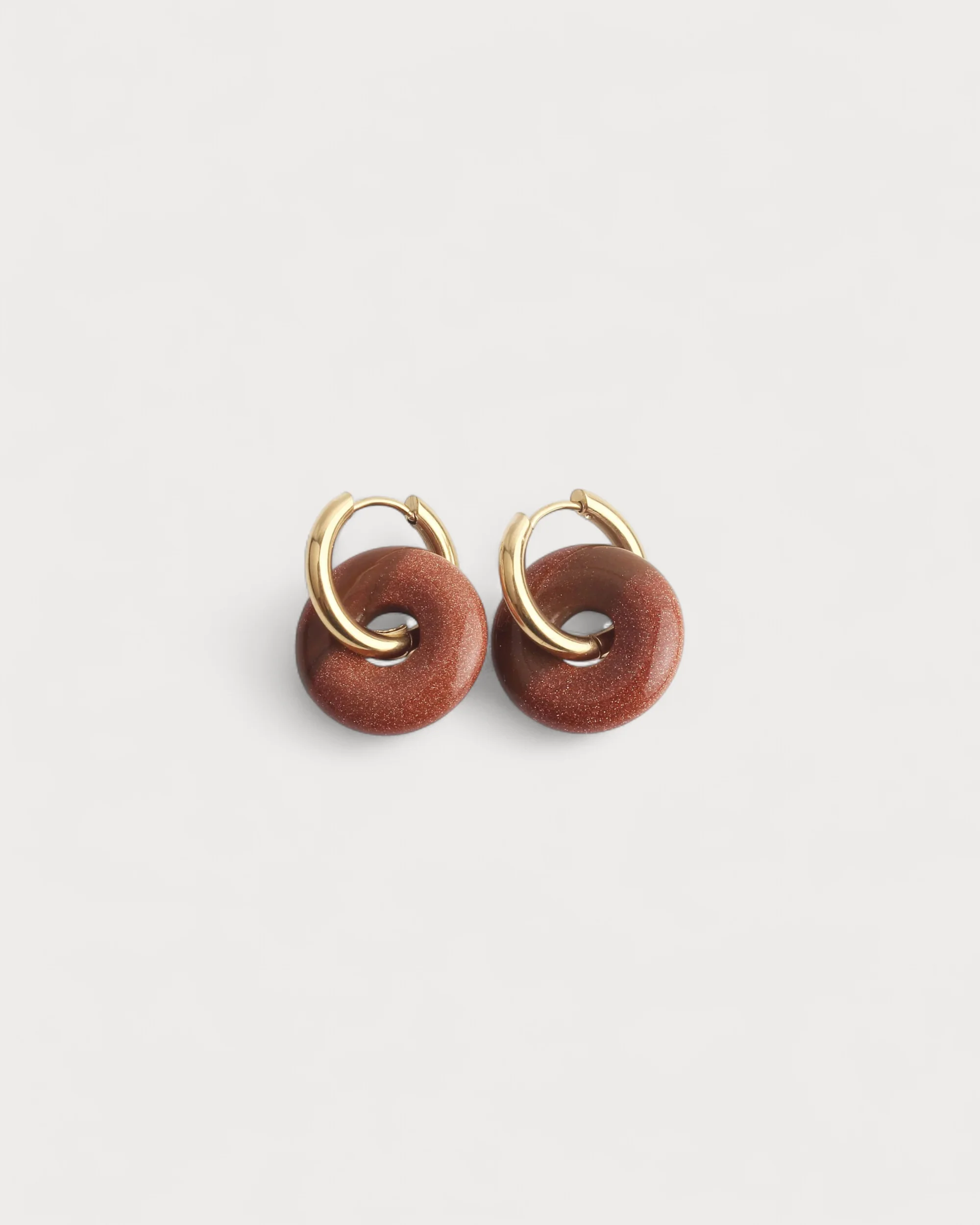 Femme - Boucles d'oreilles - Pierre naturelle - Acier inoxydable - Image 11