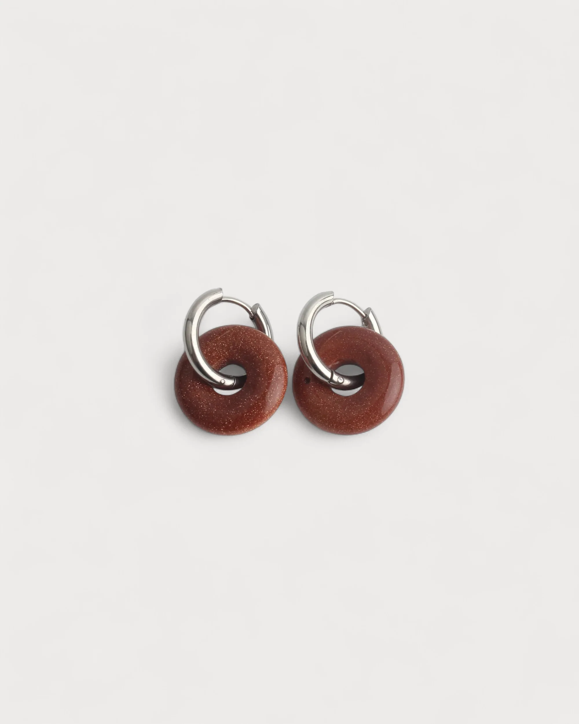 Femme - Boucles d'oreilles - Pierre naturelle - Acier inoxydable - Image 13