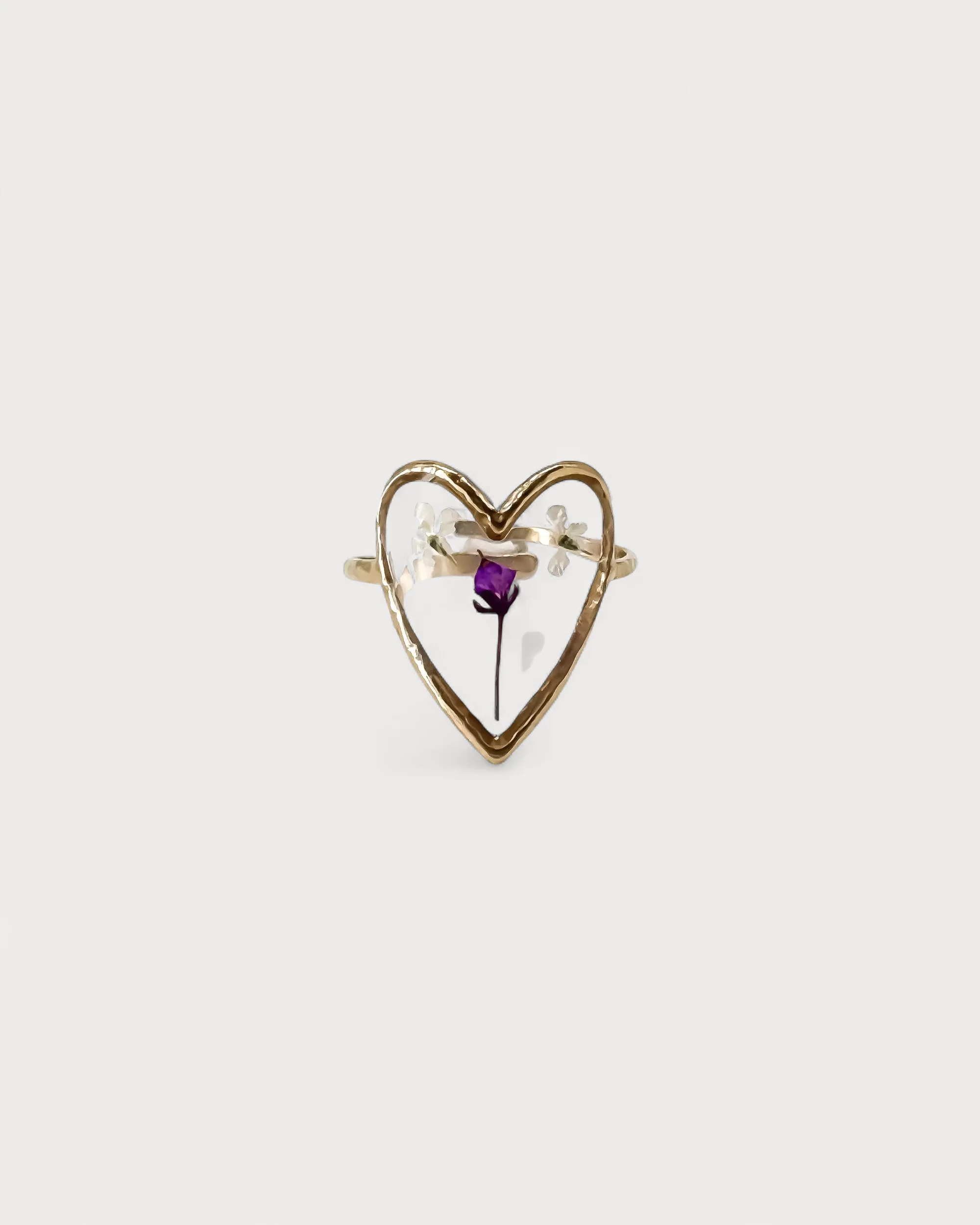 Fiore e amore - Bague - Acier inoxydable - Ajustable