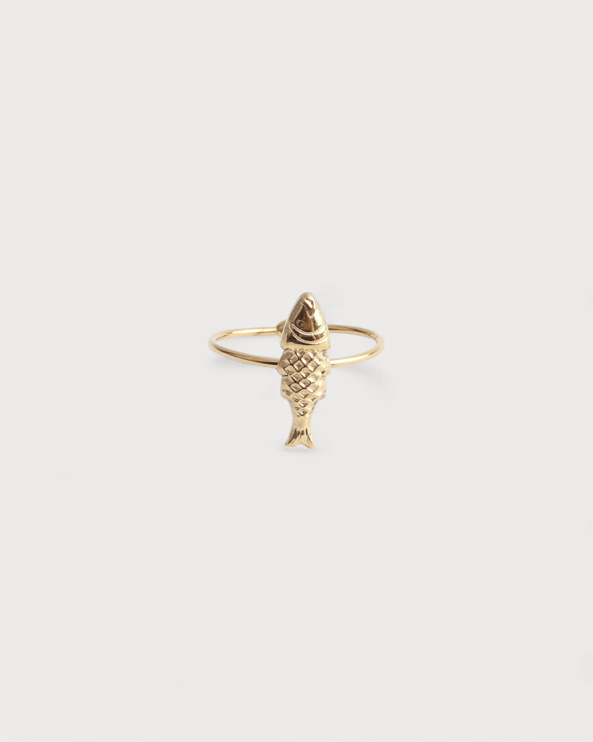 Fish - Bague - Acier inoxydable - Ajustable
