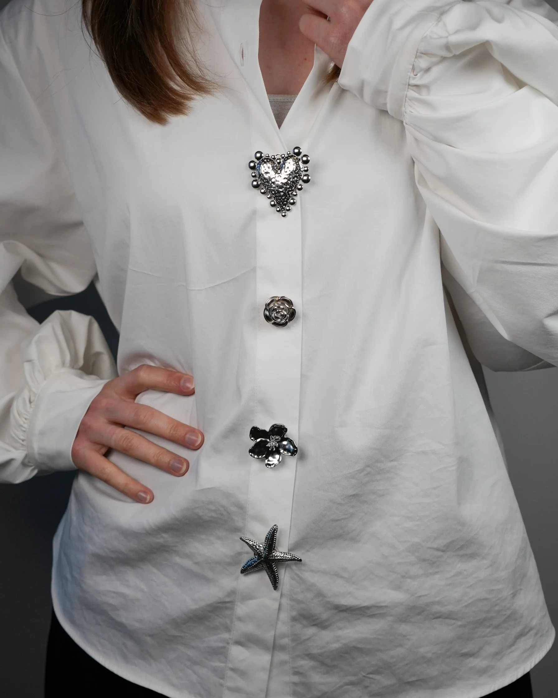 Sea - Broche de bouton - Acier inoxydable - Image 5