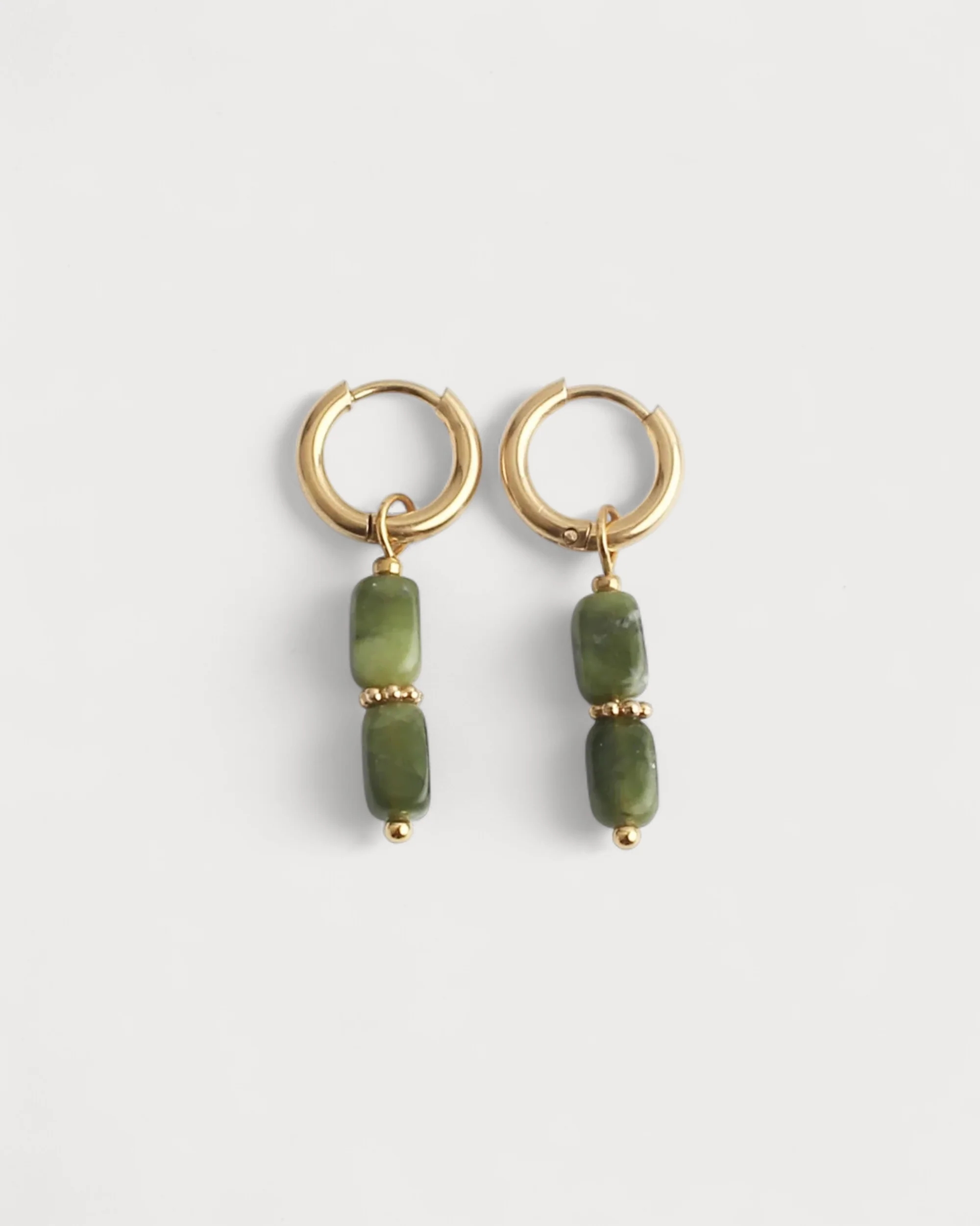 Freya - Boucles d'oreilles - Pierre naturelle - Acier inoxydable