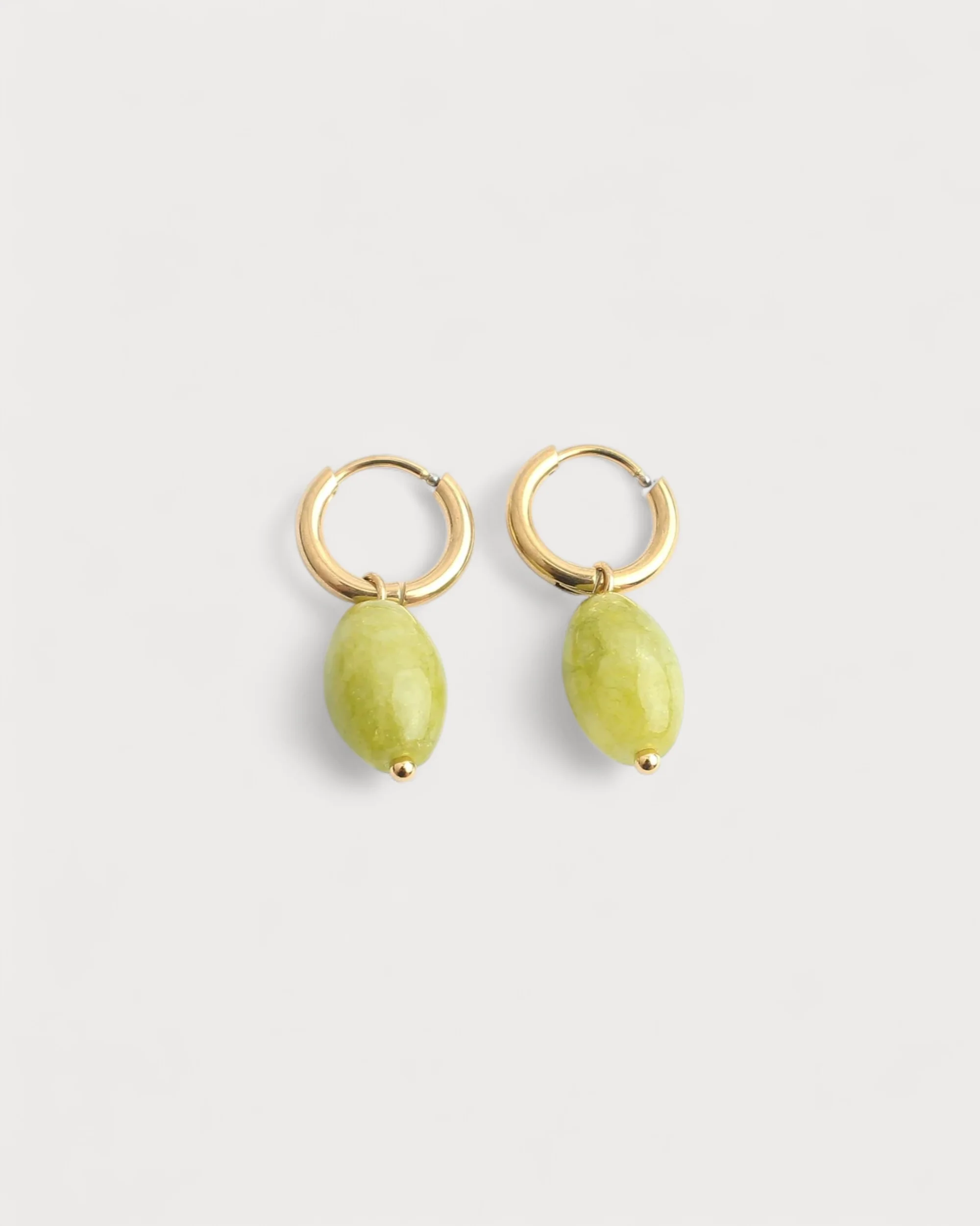 Freyde - Boucles d'oreilles - Pierre naturelle - Acier inoxydable - Image 3