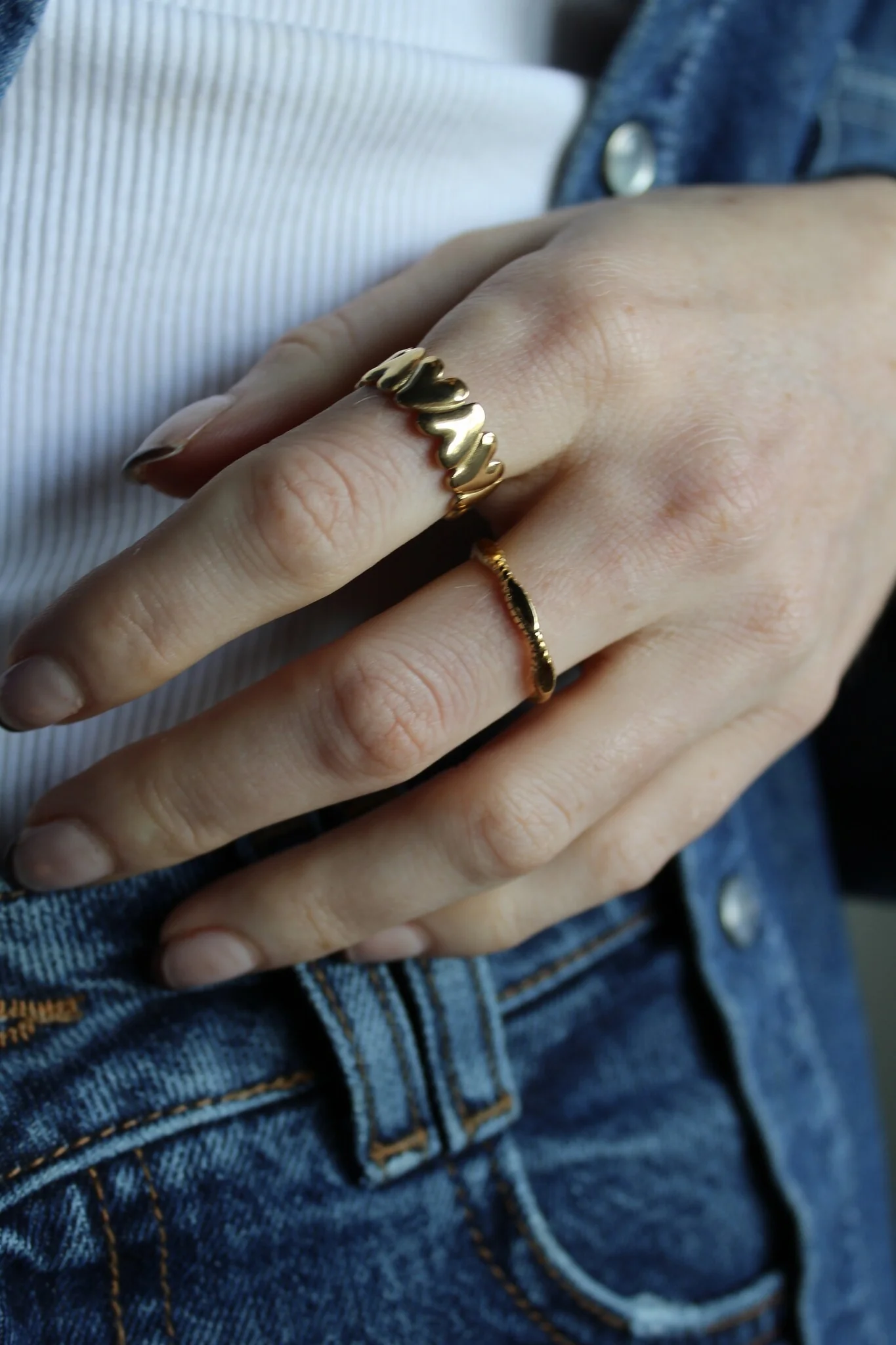 Grace - Bague - Acier inoxydable - Ajustable - Image 3