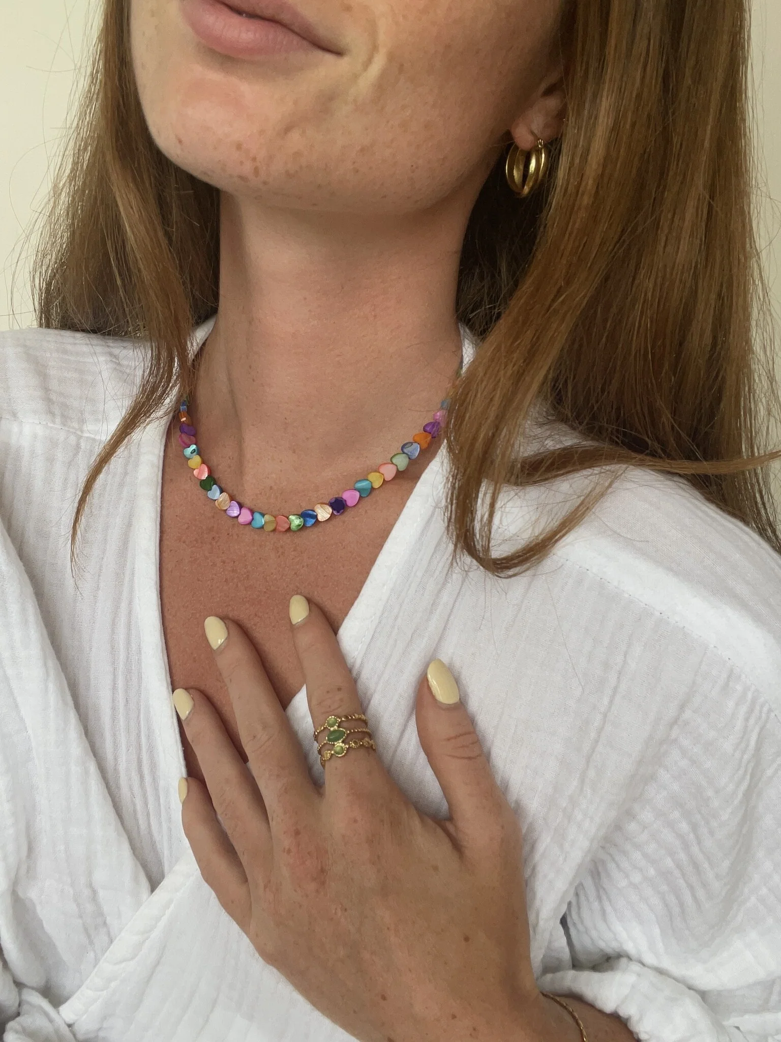 Heart To Heart - Collier - Pierre naturelle - Acier inoxydable - Image 3