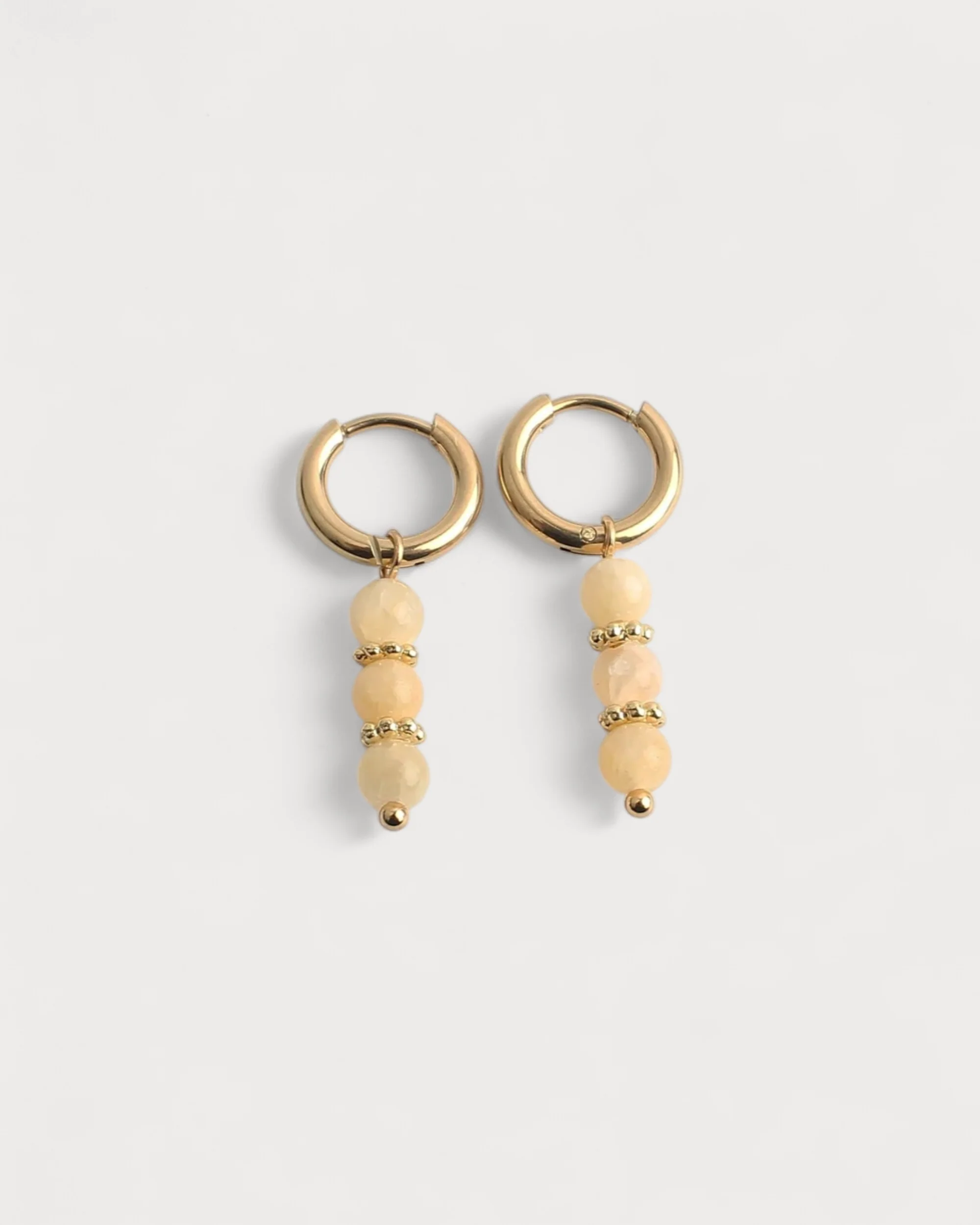 Jada - Boucles d'oreilles - Pierre naturelle - Acier inoxydable