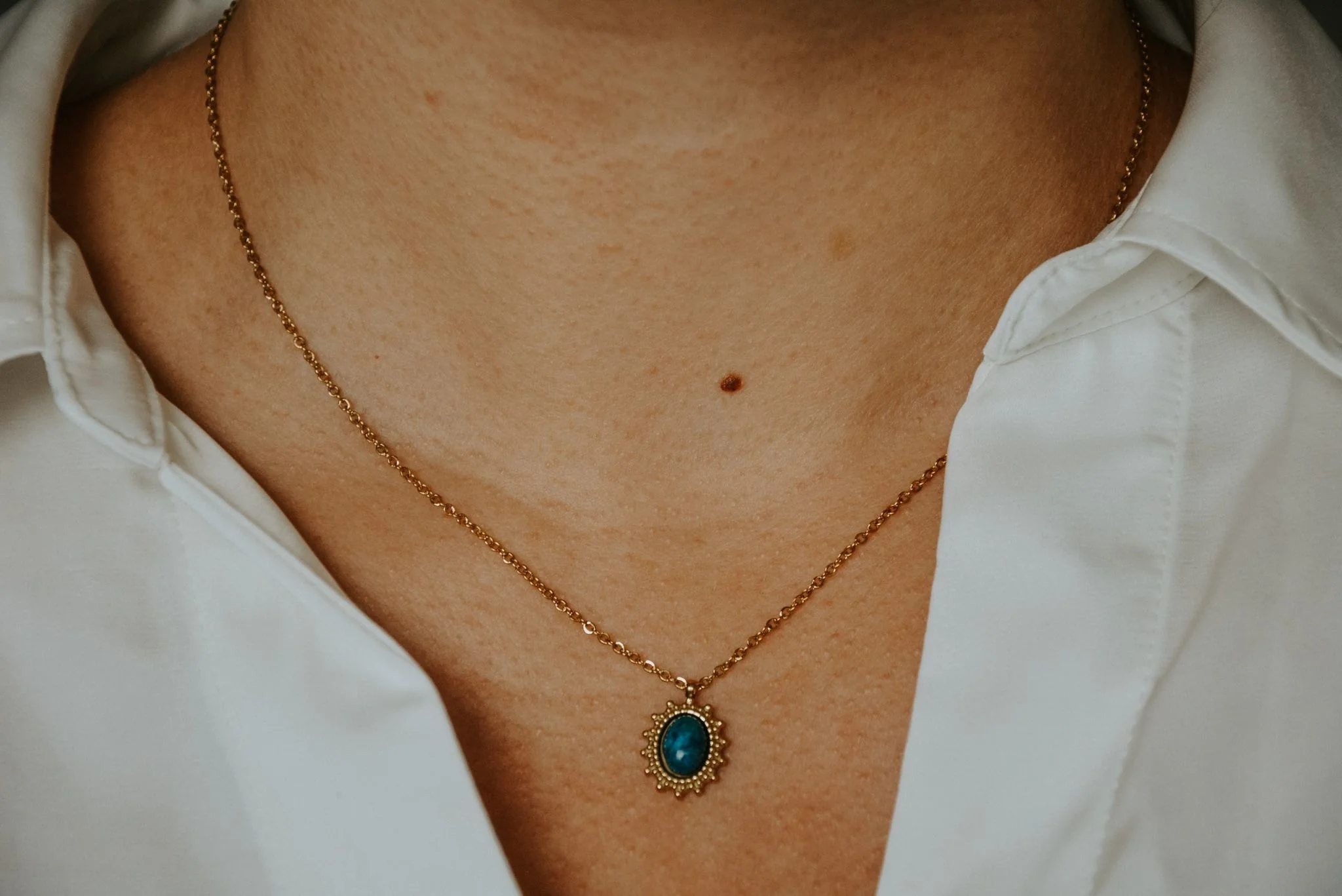 Jolie - Collier - Pierre naturelle- Acier inoxydable - Image 11