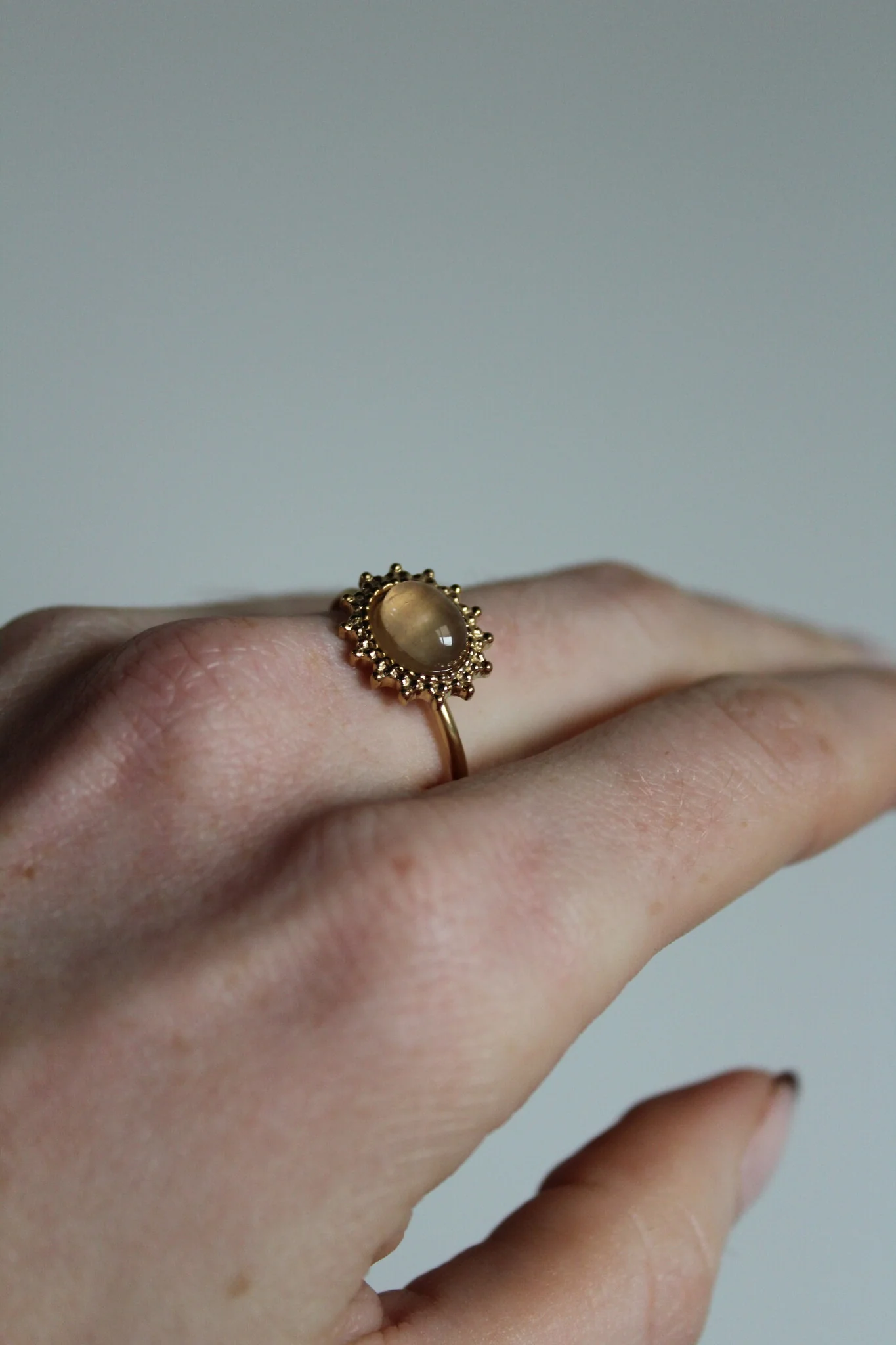 Jolie - Bague - Pierre naturelle - Acier inoxydable - Image 8