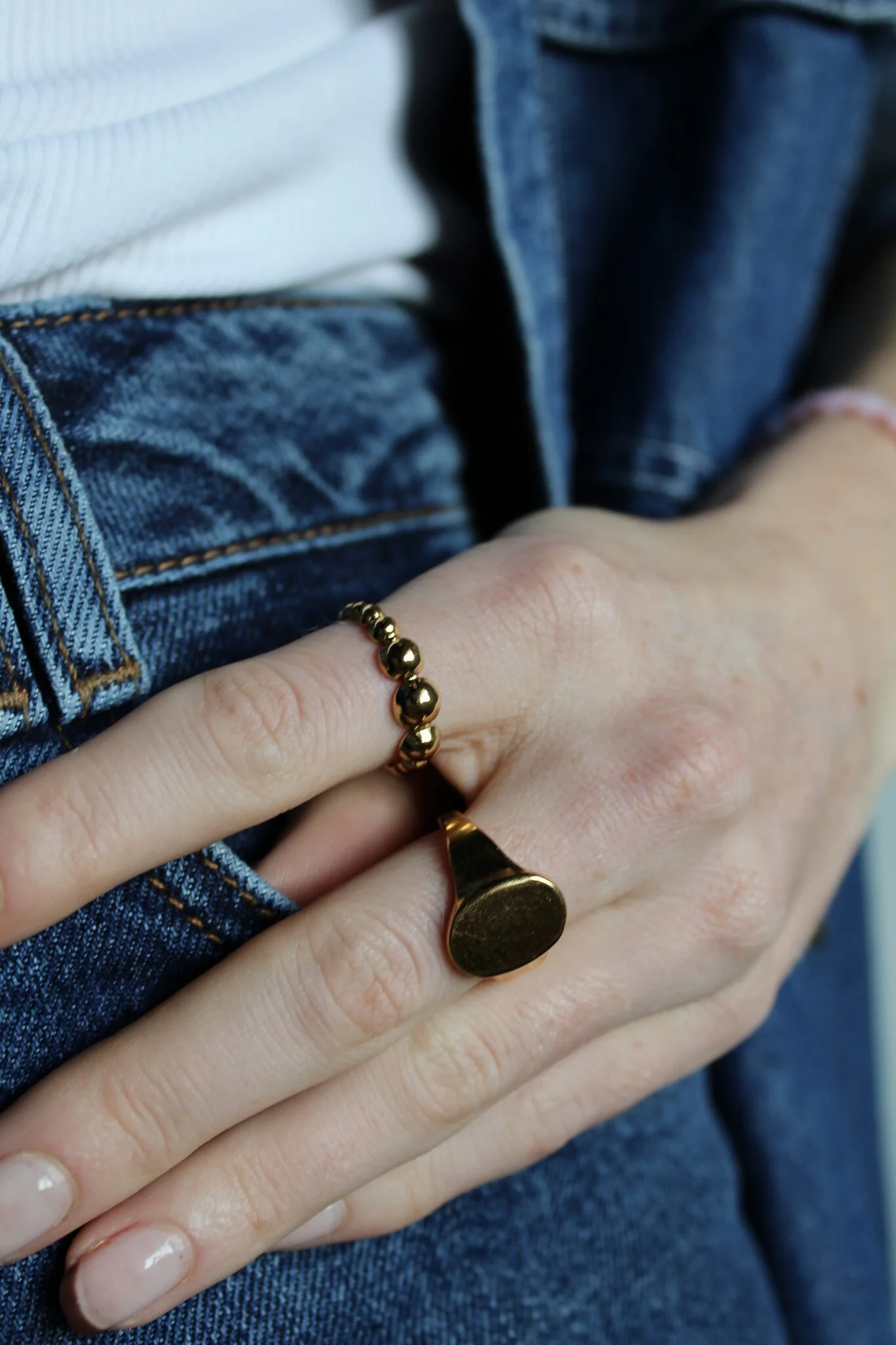 Julia - Bague - Acier inoxydable - Ajustable - Image 4