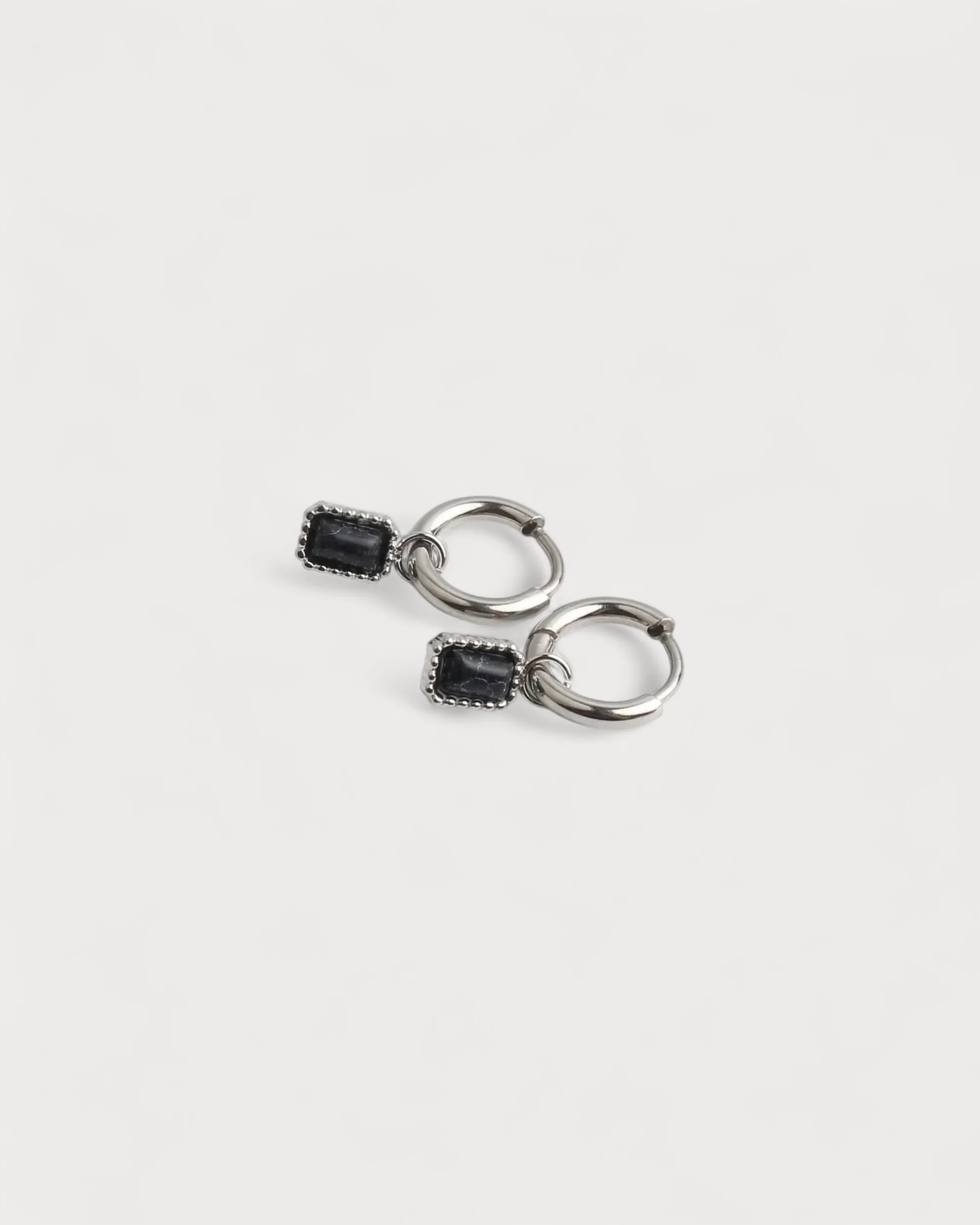 Karma - Boucles d'oreilles - Pierre naturelle - Acier inoxydable - Image 8