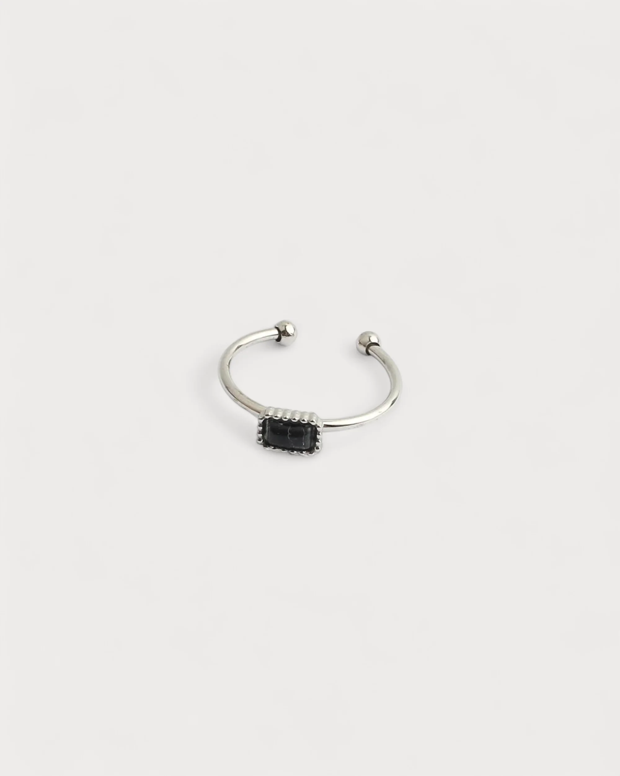 Karma - Bague - Pierre naturelle - Acier inoxydable - Ajustable - Image 6