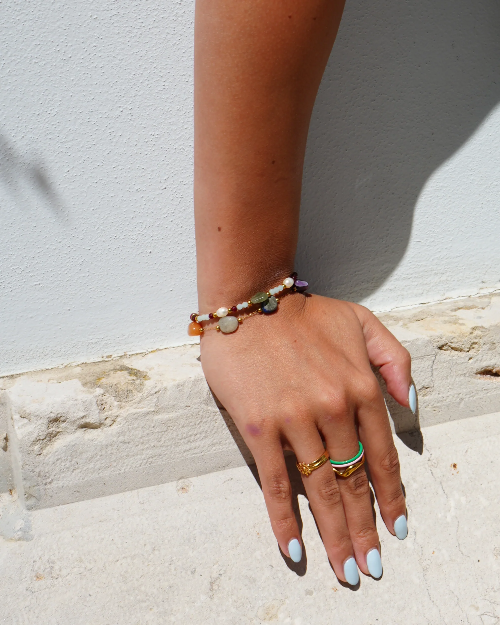 Katara - Bracelet - Pierre naturelle - Acier inoxydable - Image 7