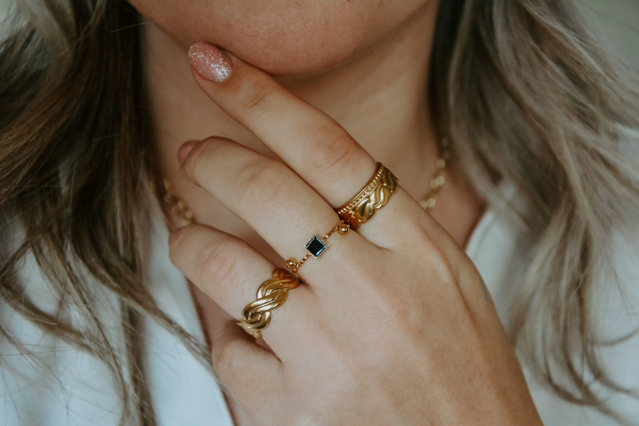 Laure - Bague - Acier inoxydable - Ajustable - Image 2