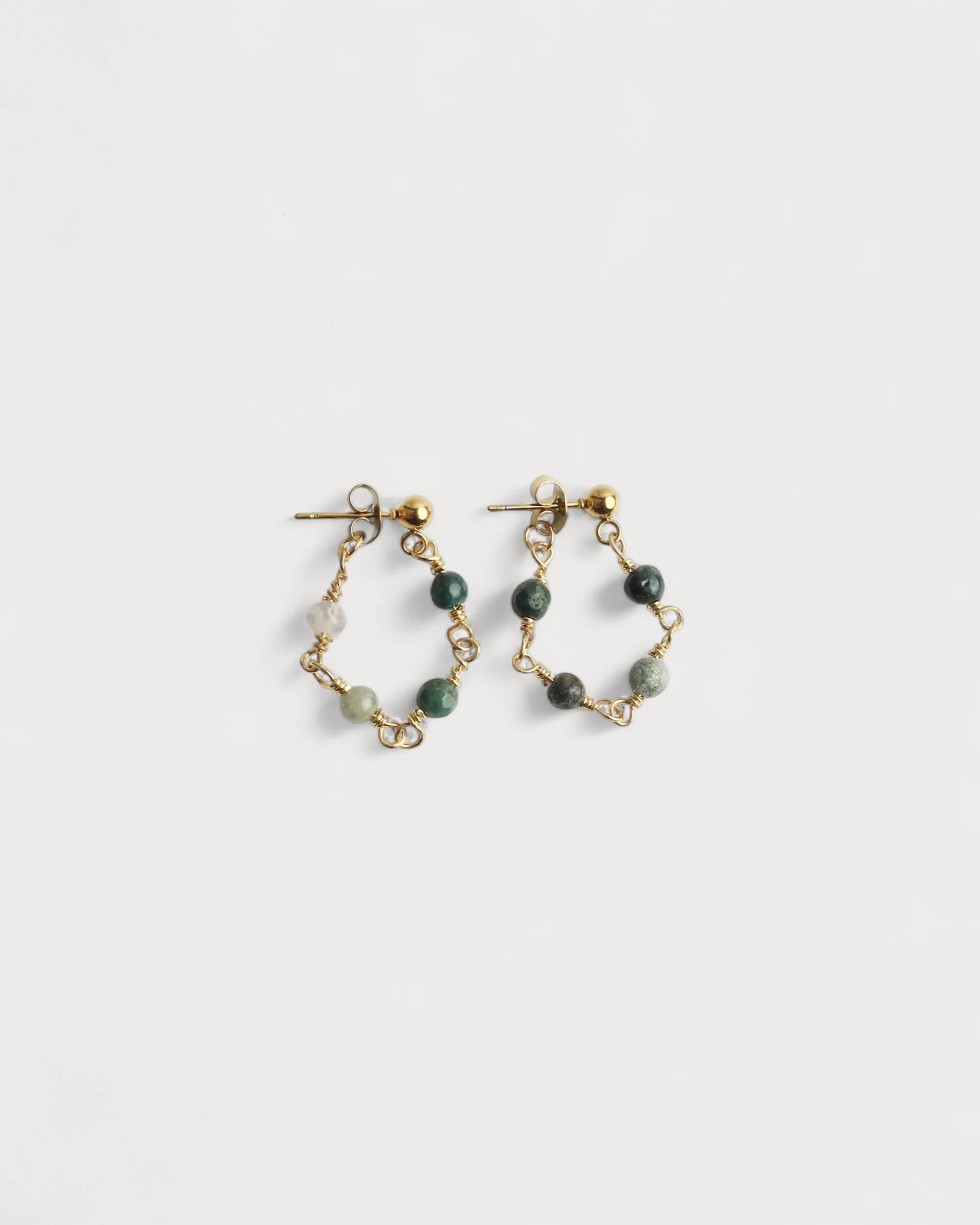 Léa - Boucles d'oreilles - Pierre naturelle - Acier inoxydable - Image 3